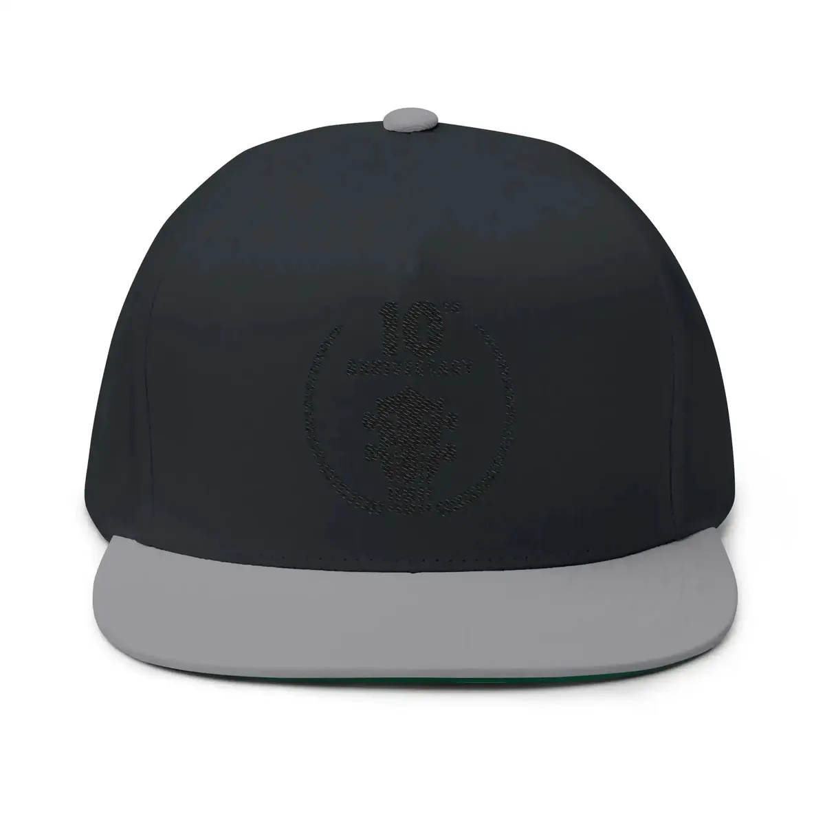 10th Anniversary Guitar Embroidered Flat Bill Cap - Image 5