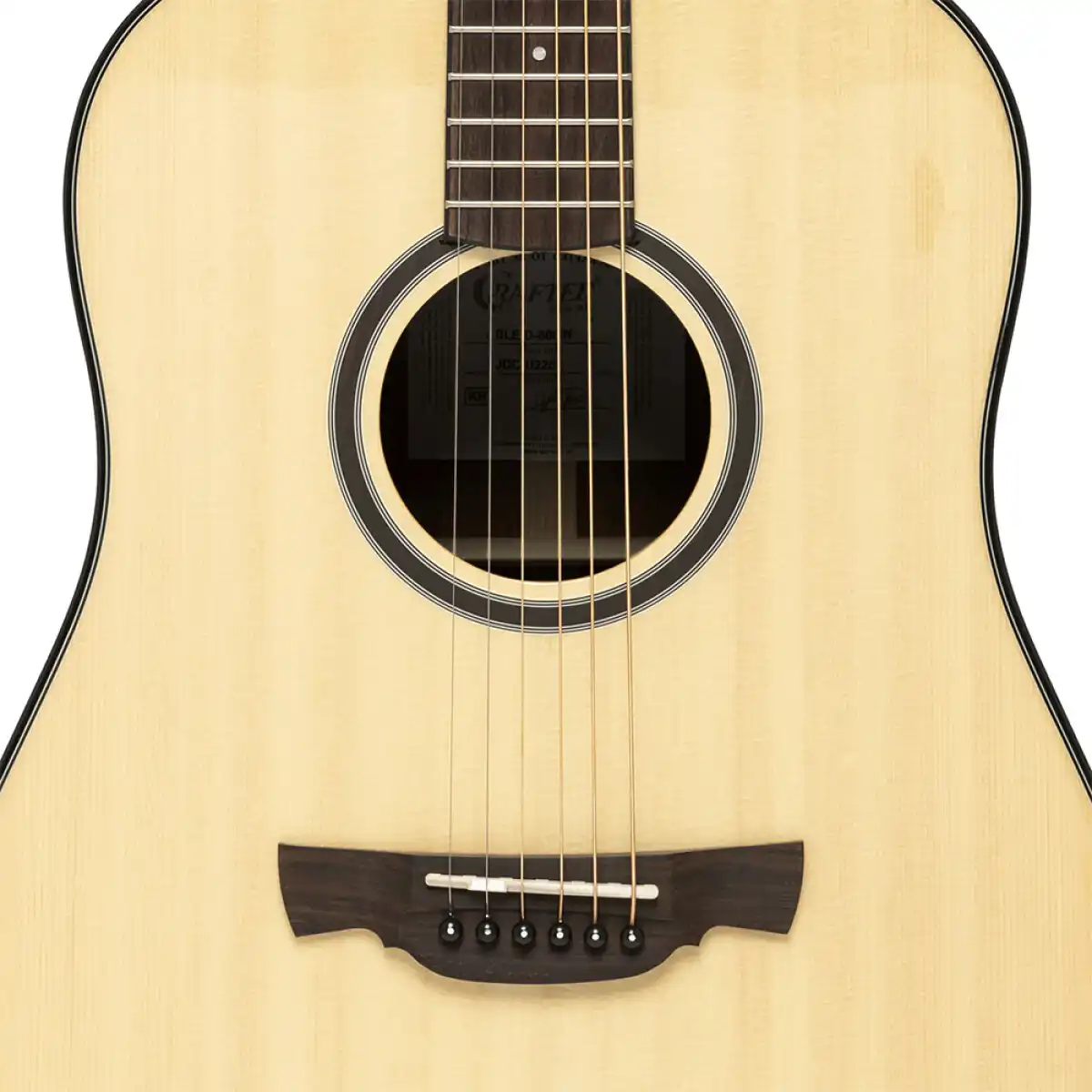 Crafter ABLE D600 N Able Series 600 Dreadnought Acoustic Guitar - Left-Handed - Image 5