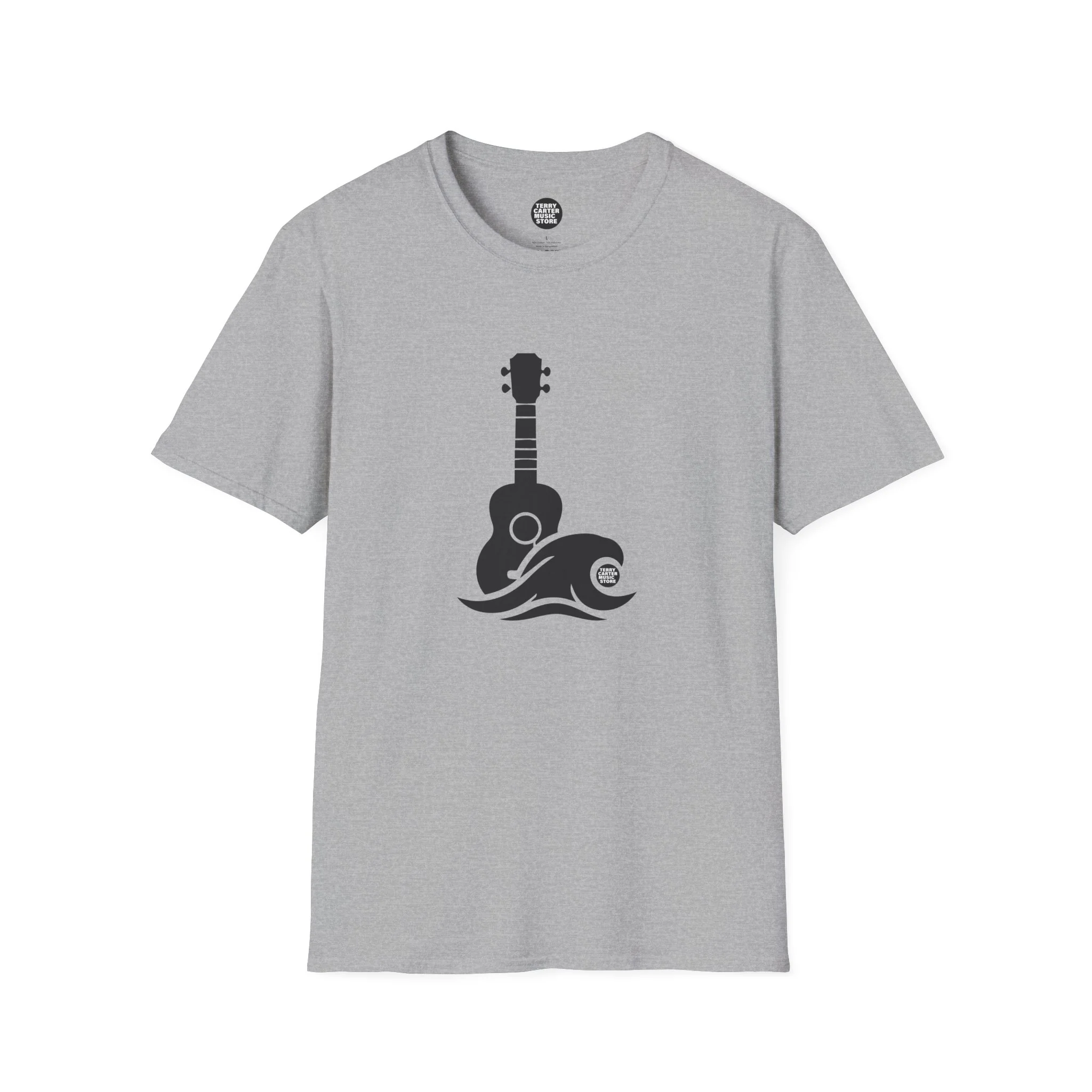 Ukulele Musician T‑Shirt - Black Logo - Image 2
