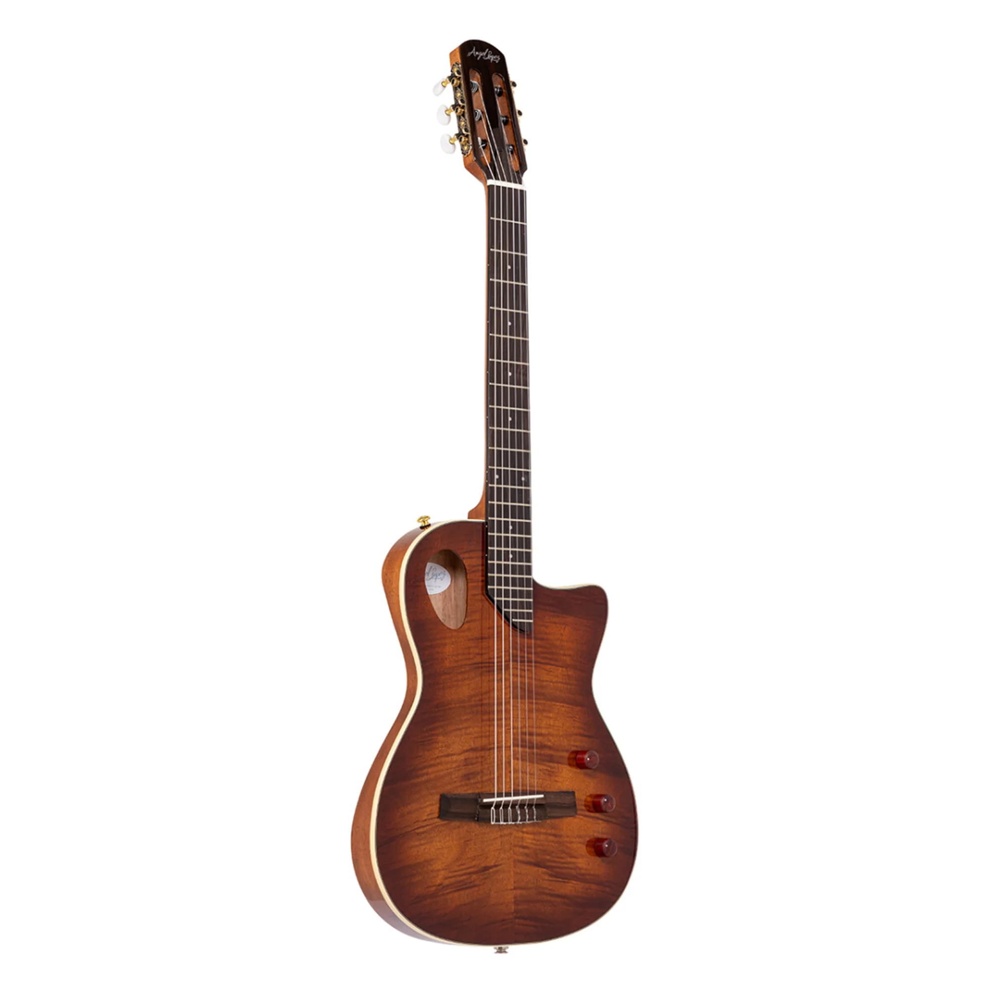 Angel Lopez Sherry CE TB Acoustic-Electric Classical Guitar - Image 3