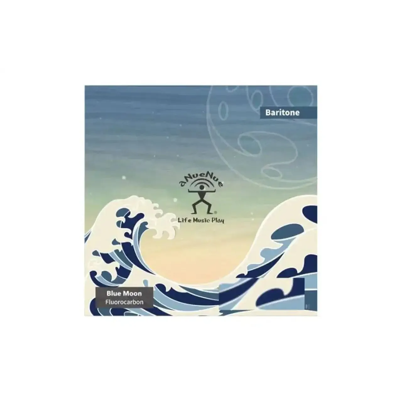 ANueNue BMBT Blue Moon Fluorocarbon Baritone Ukulele Strings (D-G-B-E Tuning) - FLAT WOUND D
