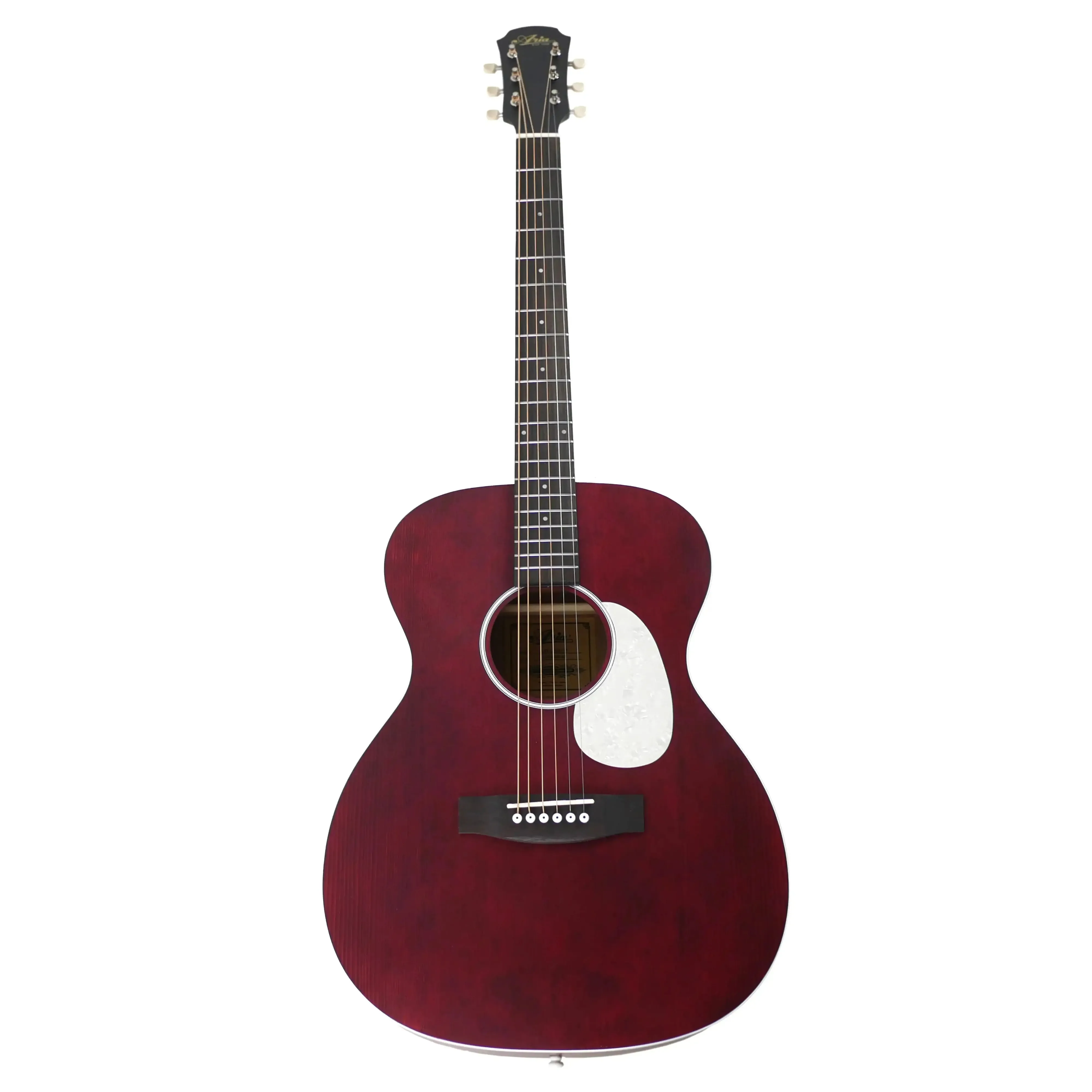 Aria 101UP-STRD Urban Player Stained Red Acoustic Orchestra Guitar - Image 4