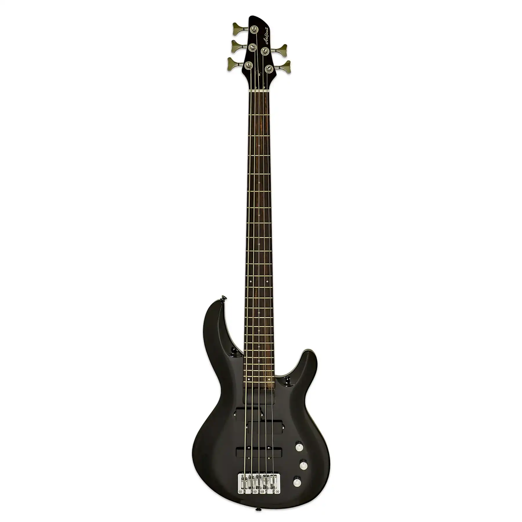 Aria IGB-STD/5 Pro II Electric Bass - 5-String Metallic Black - Image 3