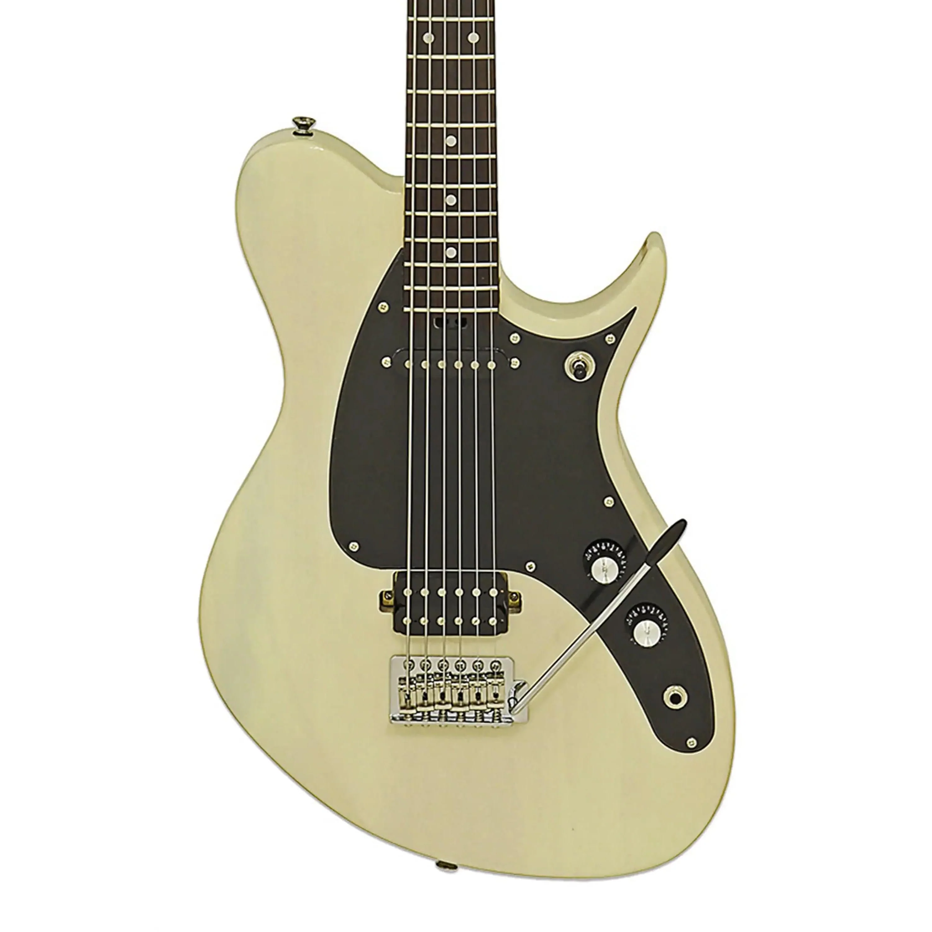 Aria J-B’tone Pro II Baritone Electric Guitar - See-Through Vintage White