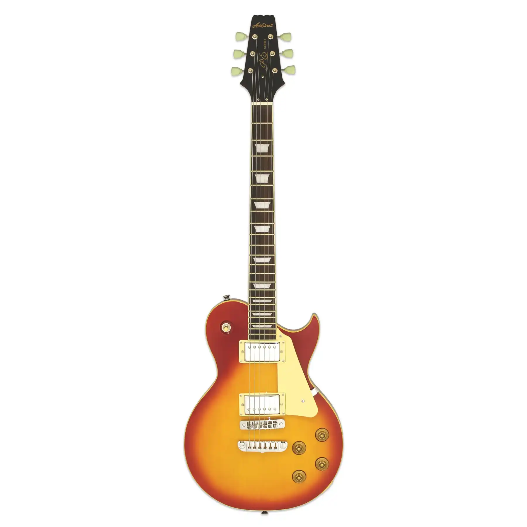 Aria PE-350STD Pro II Electric Guitar - Cherry Sunburst - Image 3