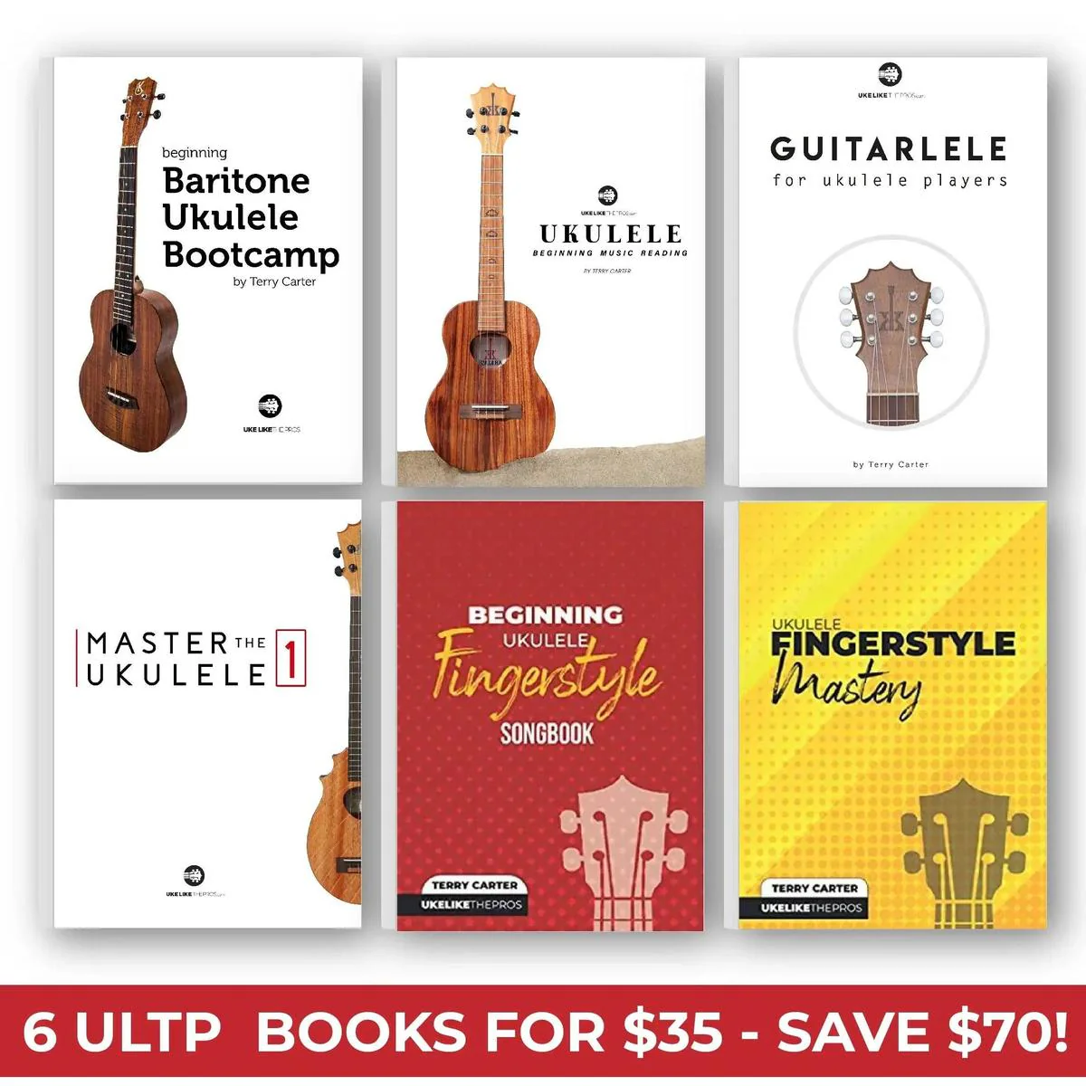 ULTP Books Special Sale  - Buy All 6 Ukulele Books for $35!