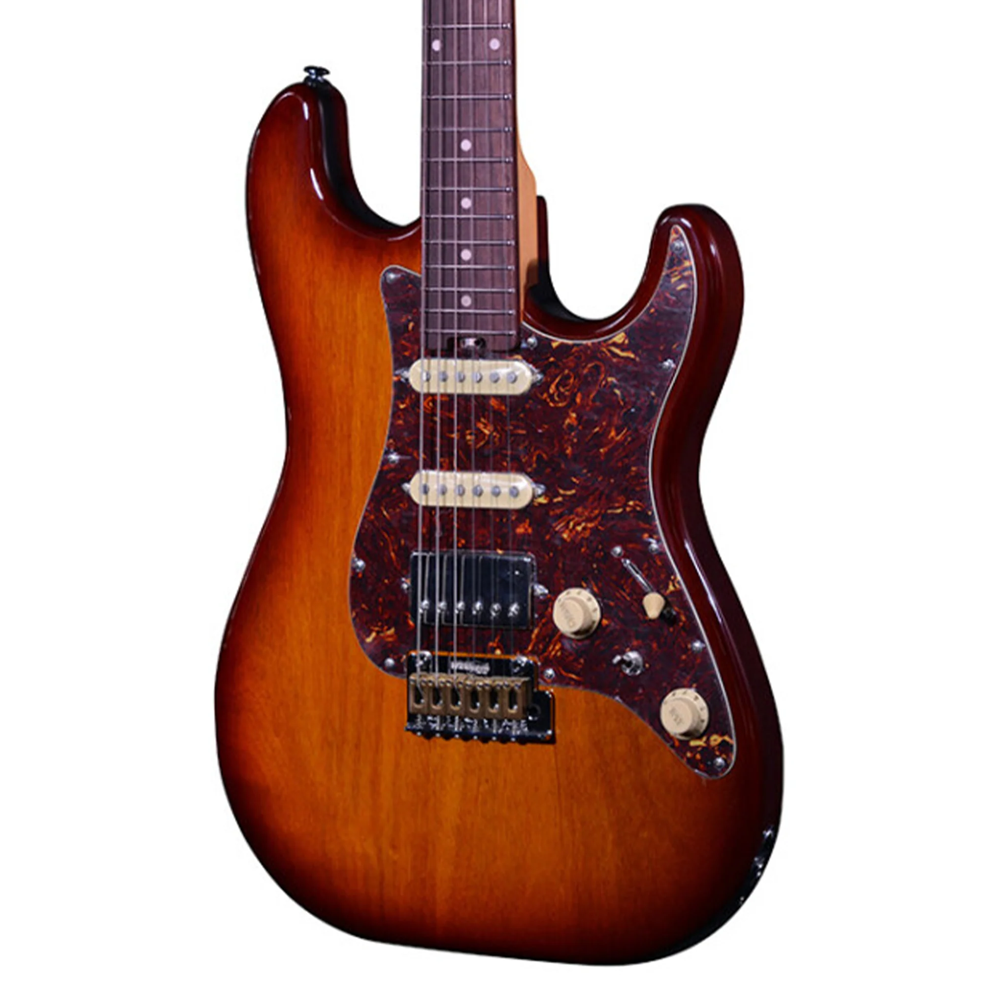 Crafter CREMA S RW TS Crema Series S-Style Electric Guitar - Tobacco Sunburst