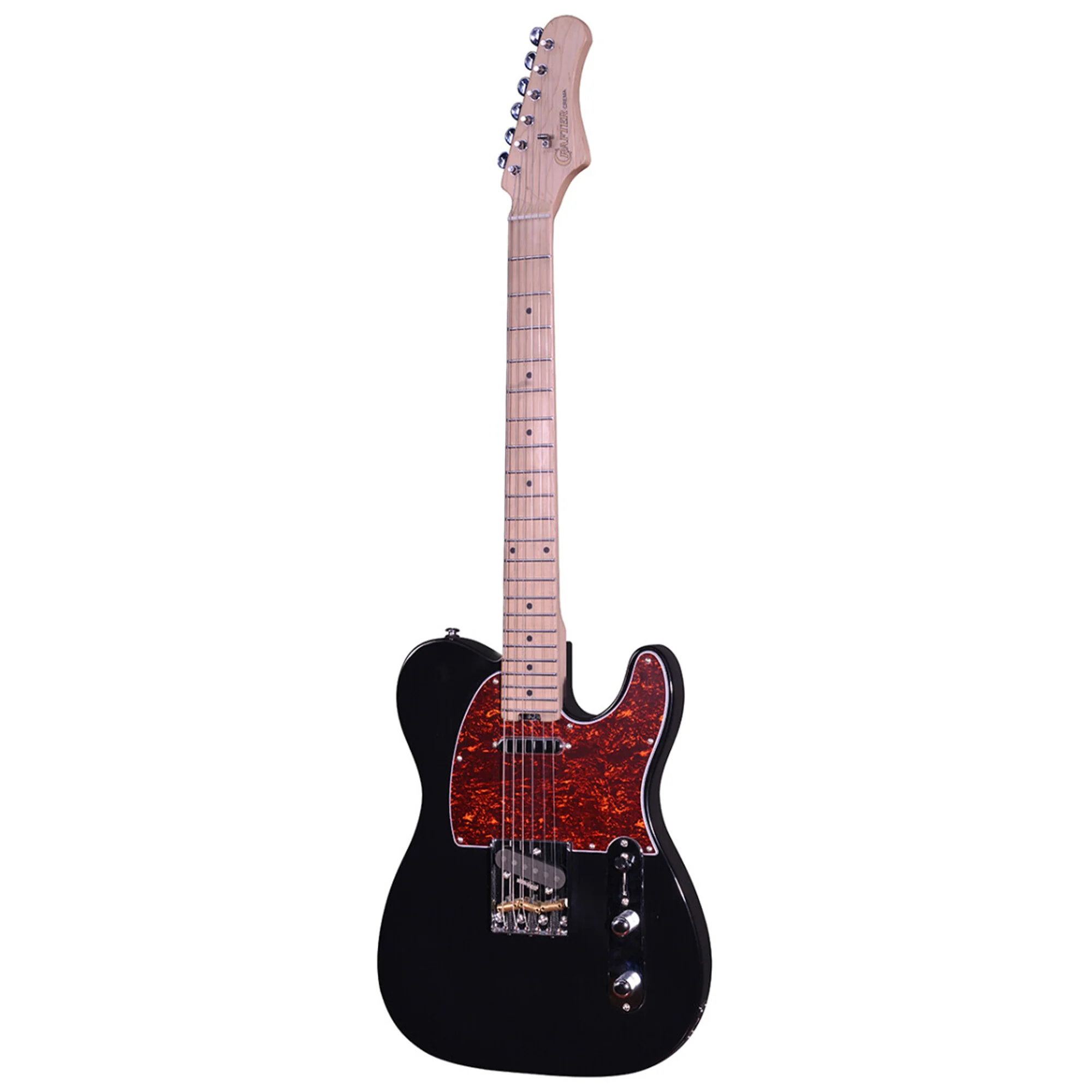 Crafter CREMA T MP CB Crema Series T-Style Electric Guitar - Cosmic Black - Image 2
