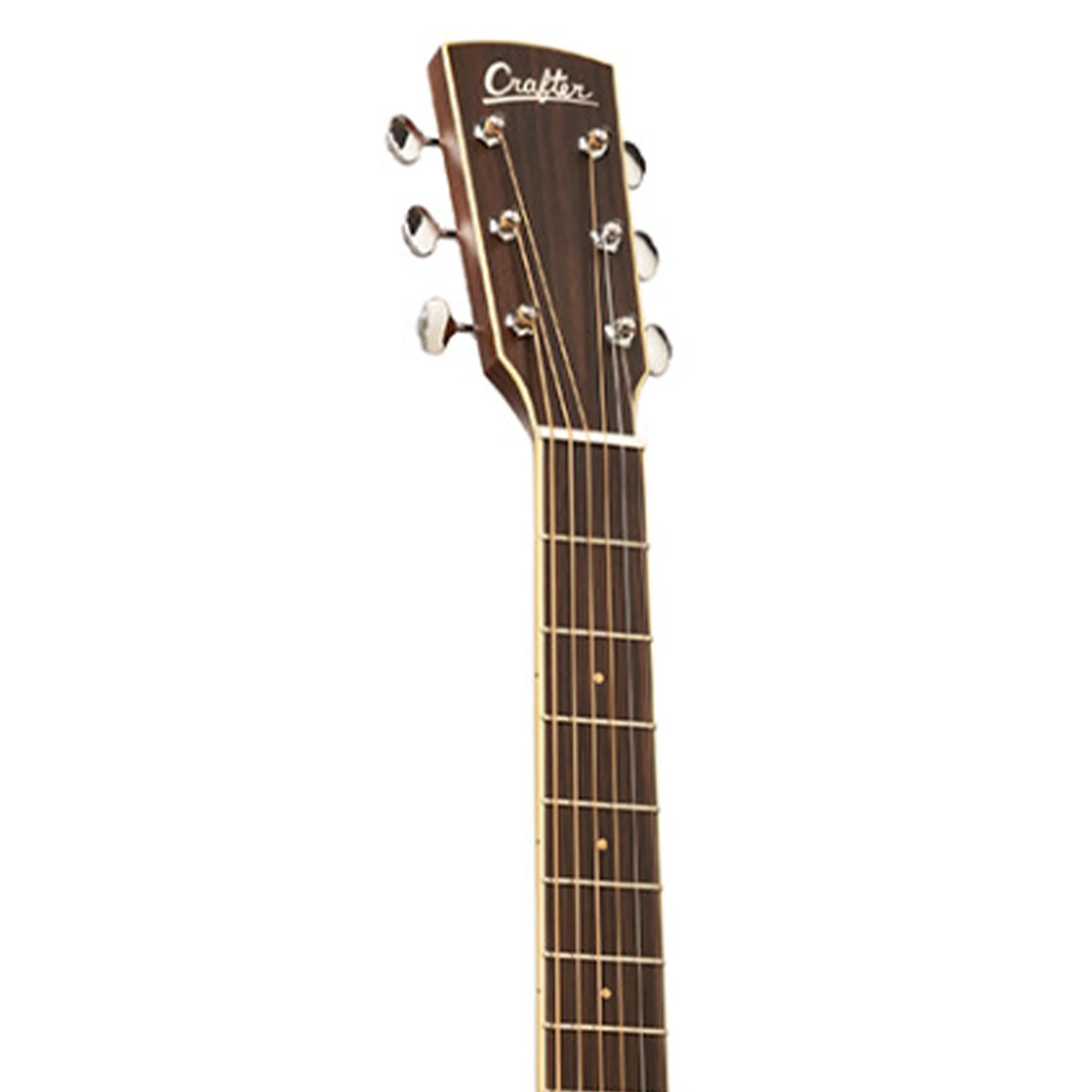 Crafter ES-MAHO DCE NAT ES Series Cutaway Dreadnought Acoustic-Electric Guitar - Natural - Image 6