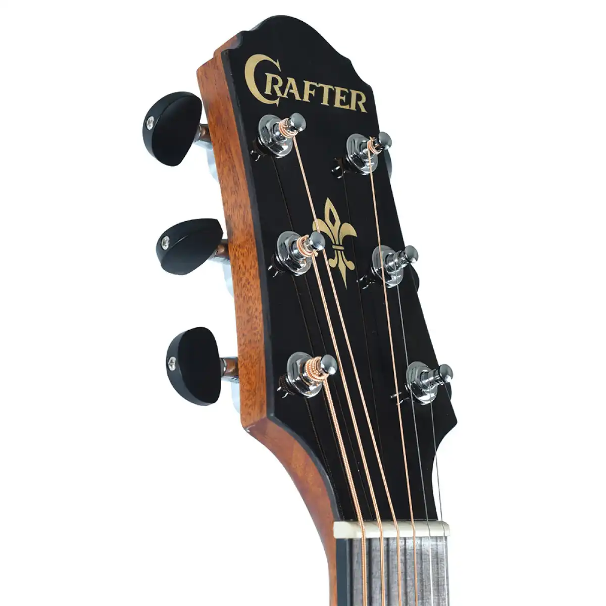 Crafter HD250-CE-BRS Silver Series 250 Dreadnought Acoustic-Electric Guitar - Brown Sunburst - Image 6