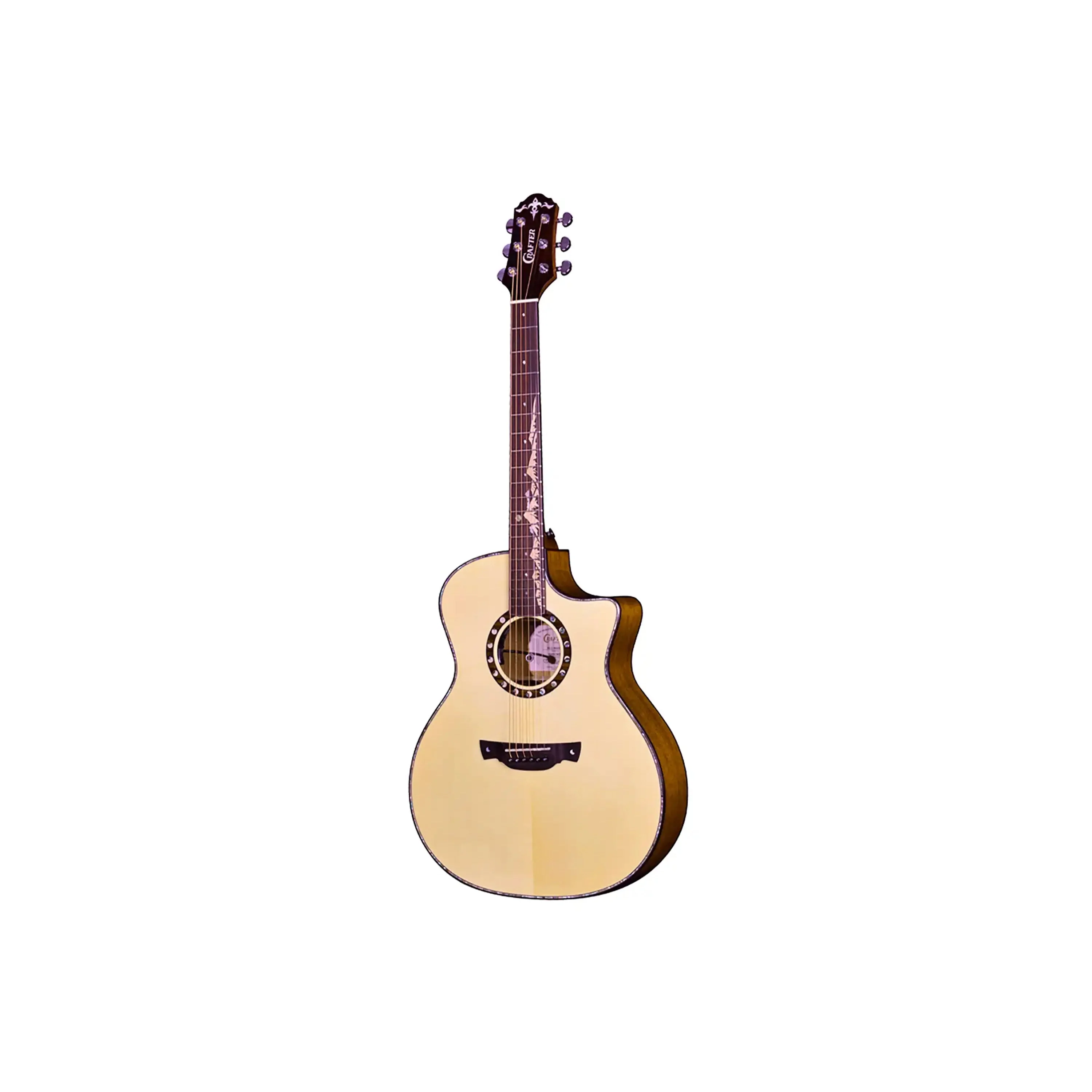 Crafter ML G-MAHO CE Anniversary Series Cutaway Grand Auditorium Acoustic-Electric Guitar - Image 2