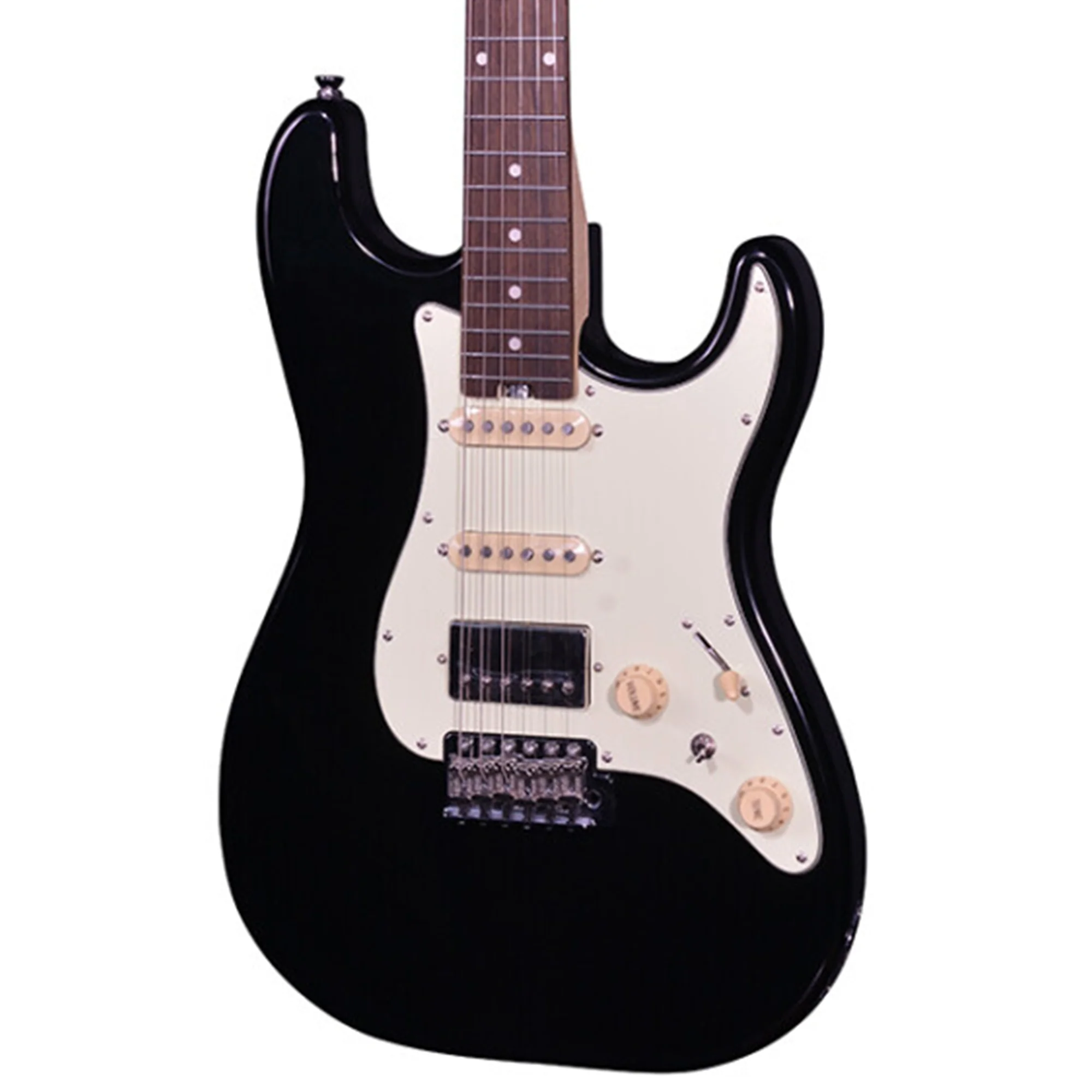 Crafter SERA S RW CB S-Style Modern Sera Series Electric Guitar - Cosmic Black