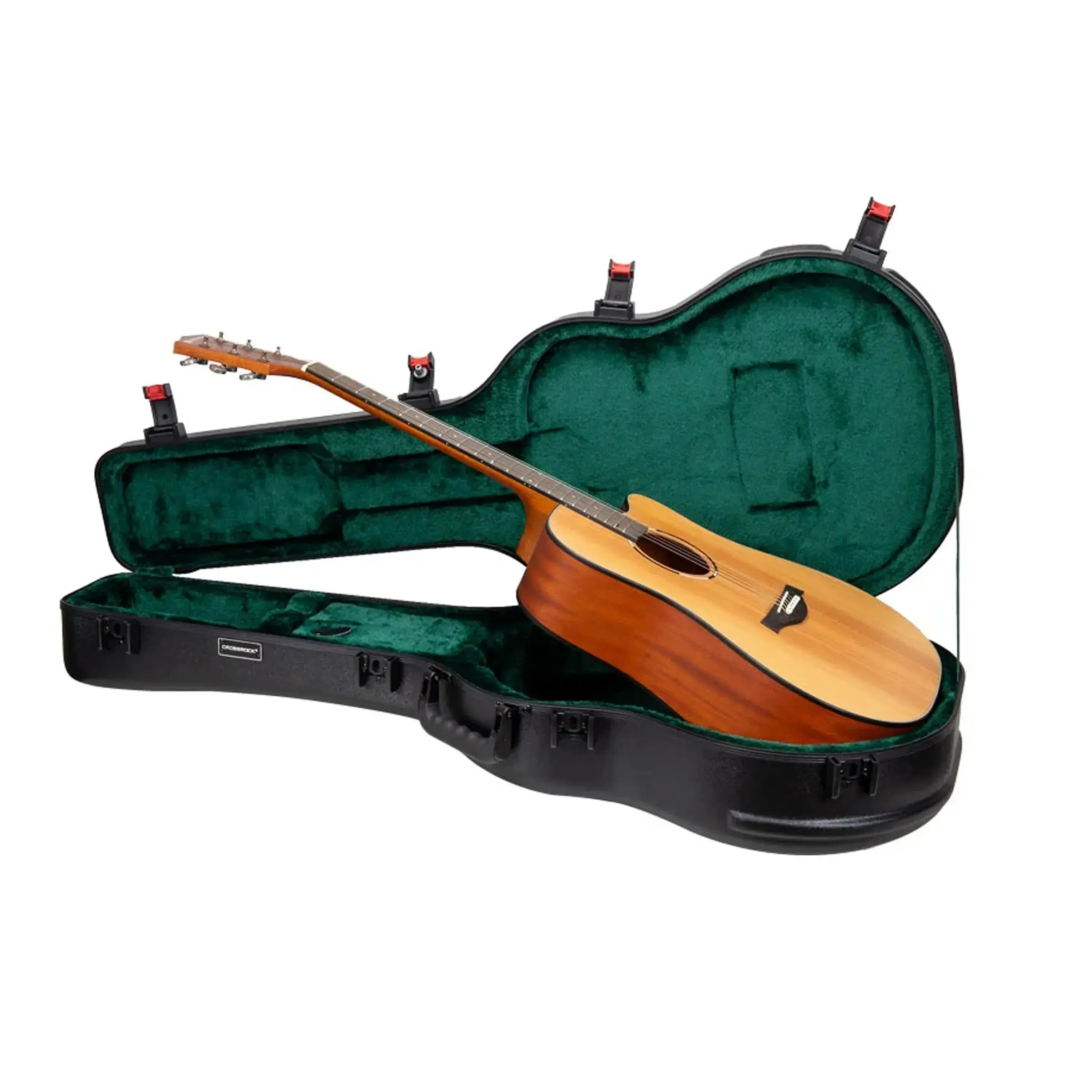 Crossrock CRA980D ABS Jumbo Dreadnought Guitar Case - Black - Image 3