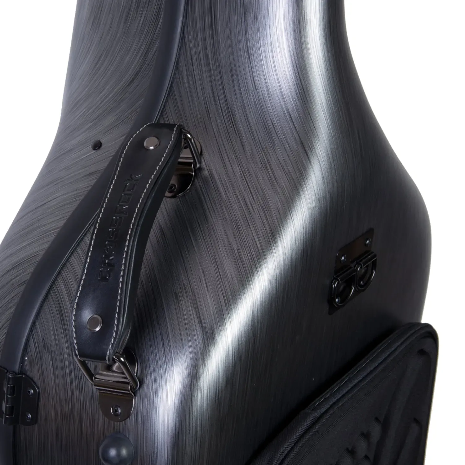 Crossrock CRF1020CEFHT Polycarbonate 4/4 Cello Case - Black - Image 5