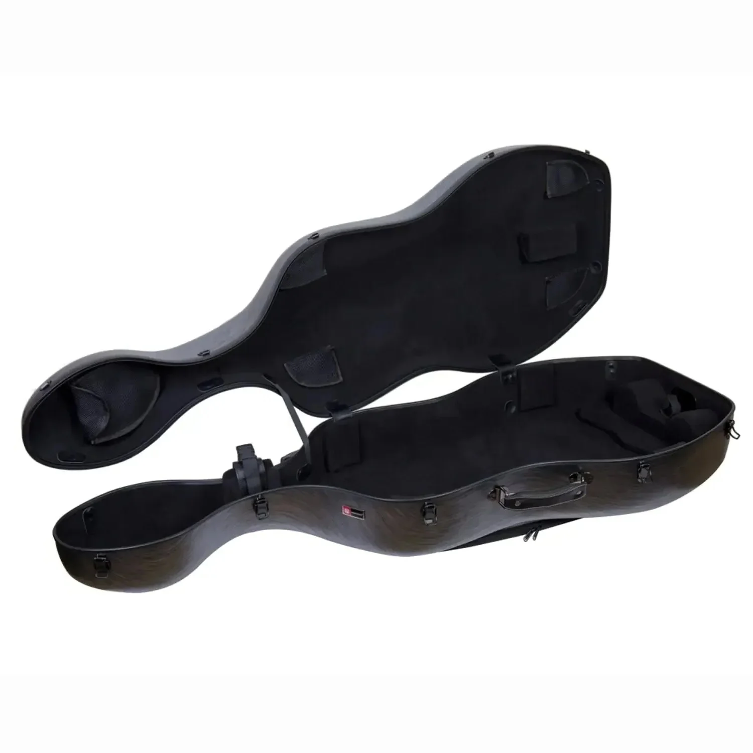 Crossrock CRF1020CEFHT Polycarbonate 4/4 Cello Case - Black - Image 6