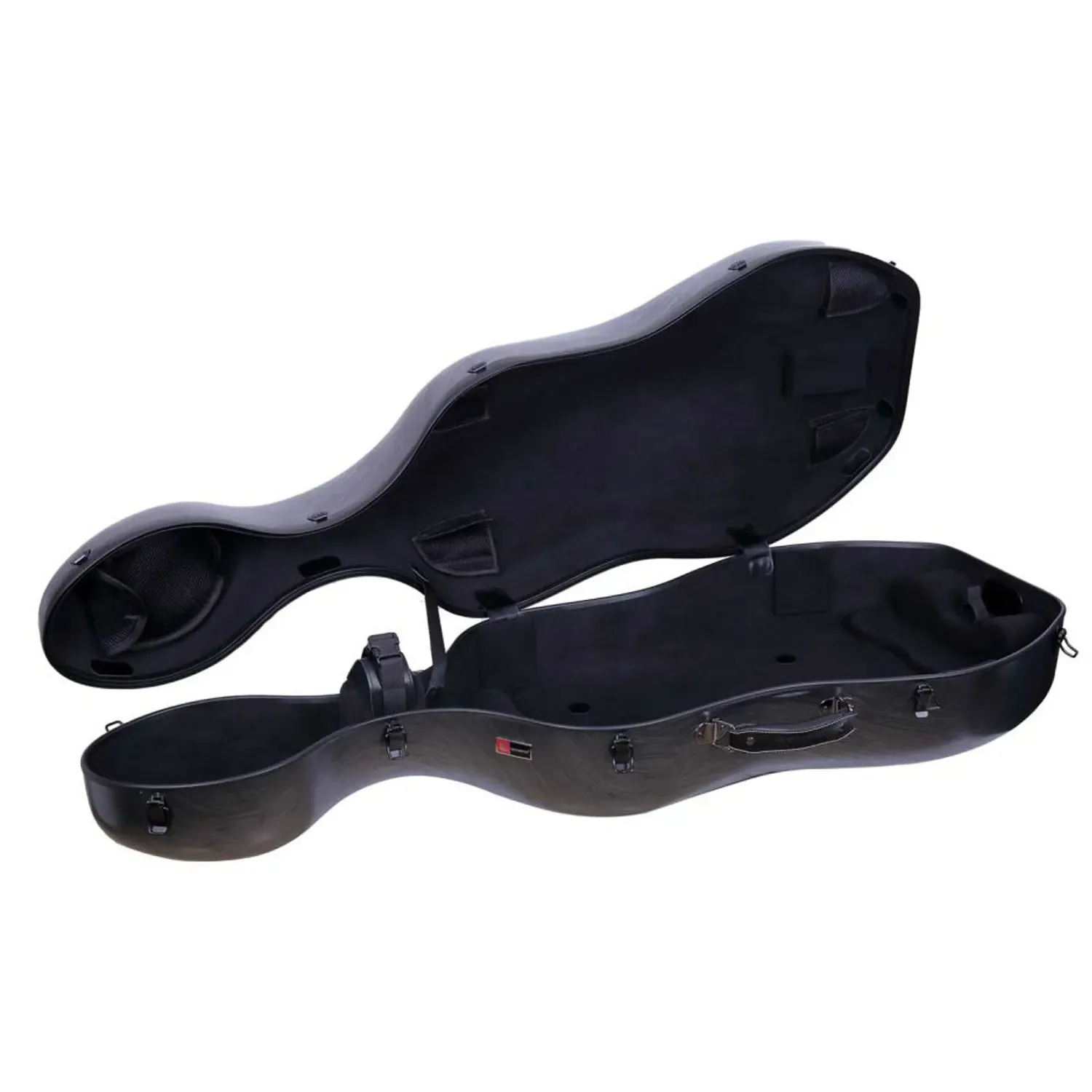 Crossrock CRF1020CET-HT Polycarbonate 3/4 Cello Case - Black - Image 3