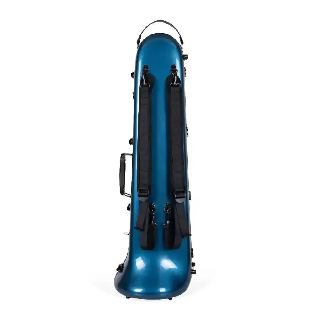 Crossrock CRF1020TB-BL Fiberglass Tenor Trombone Case - Blue - Image 2