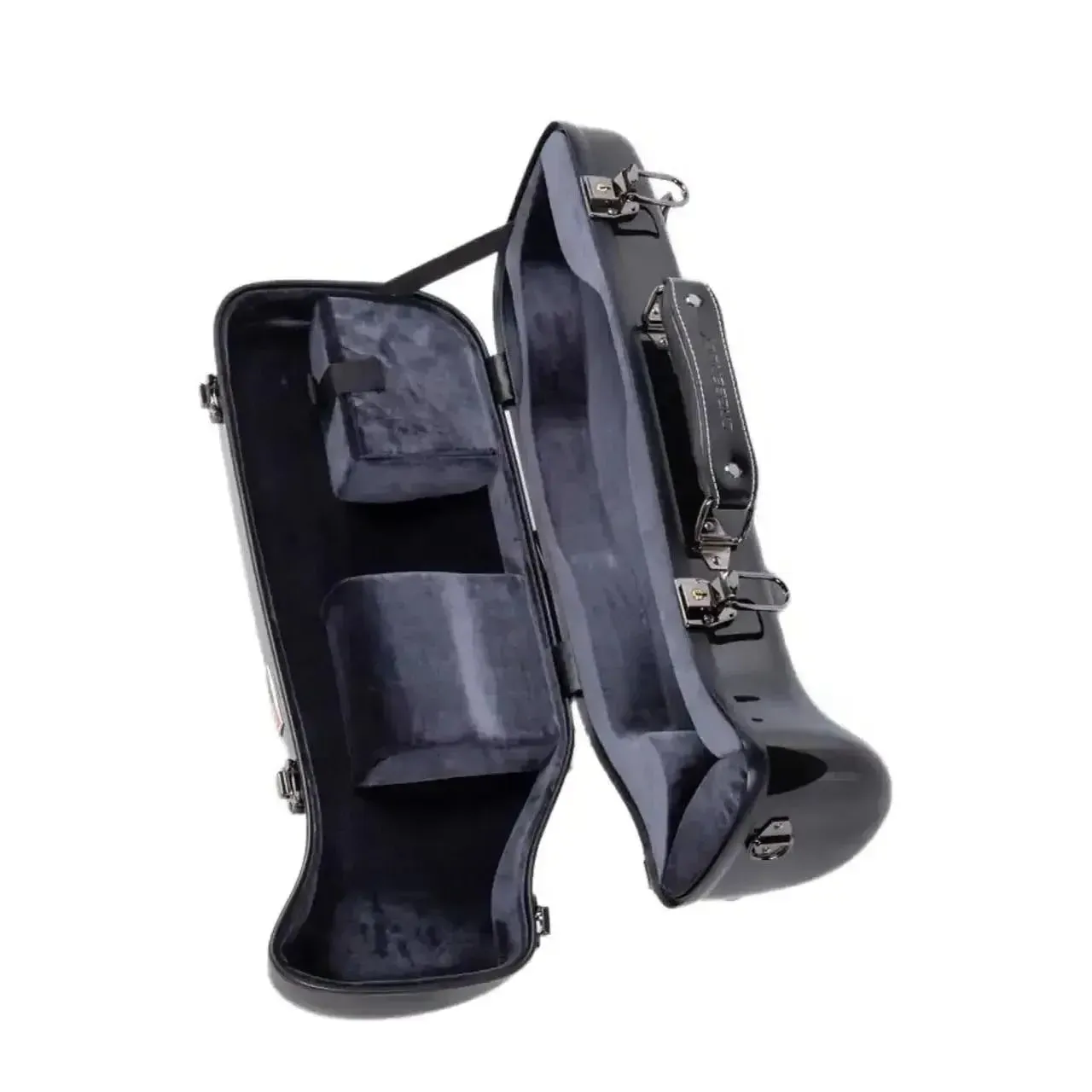 Crossrock CRF1020TR-BK Fiberglass Trumpet Case w/ TSA Lock - Black - Image 2