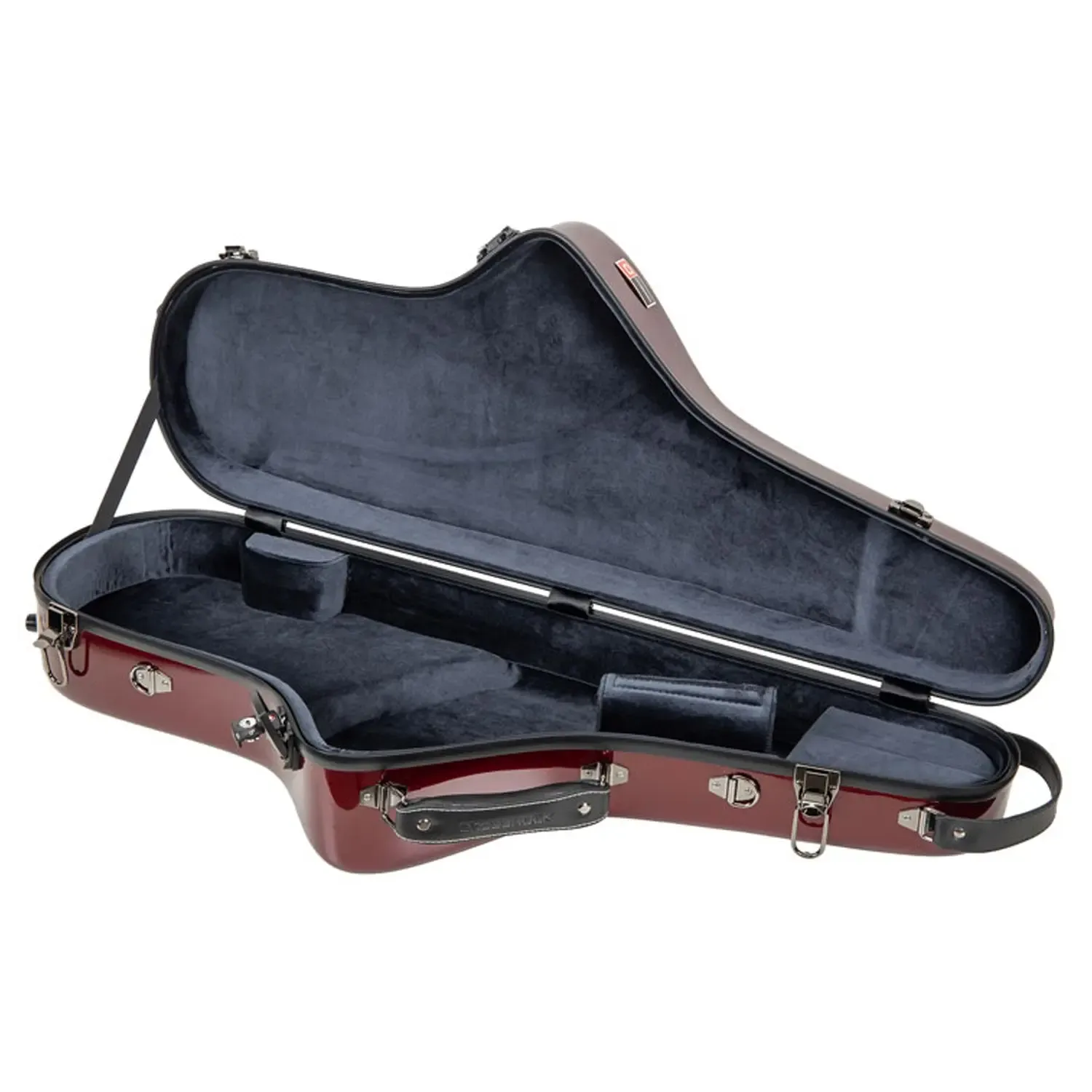 Crossrock CRF1020TS Fiberglass Tenor Saxophone Case - Red - Image 3