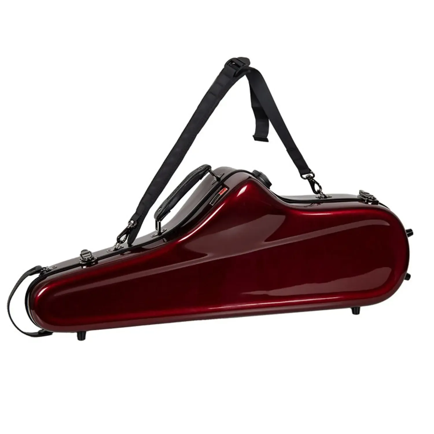 Crossrock CRF1020TS Fiberglass Tenor Saxophone Case - Red - Image 4