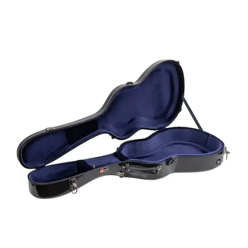 Crossrock CRF2020-0012BK Acoustic Guitar Fiberglass Case for 00 Style - Black - Image 3