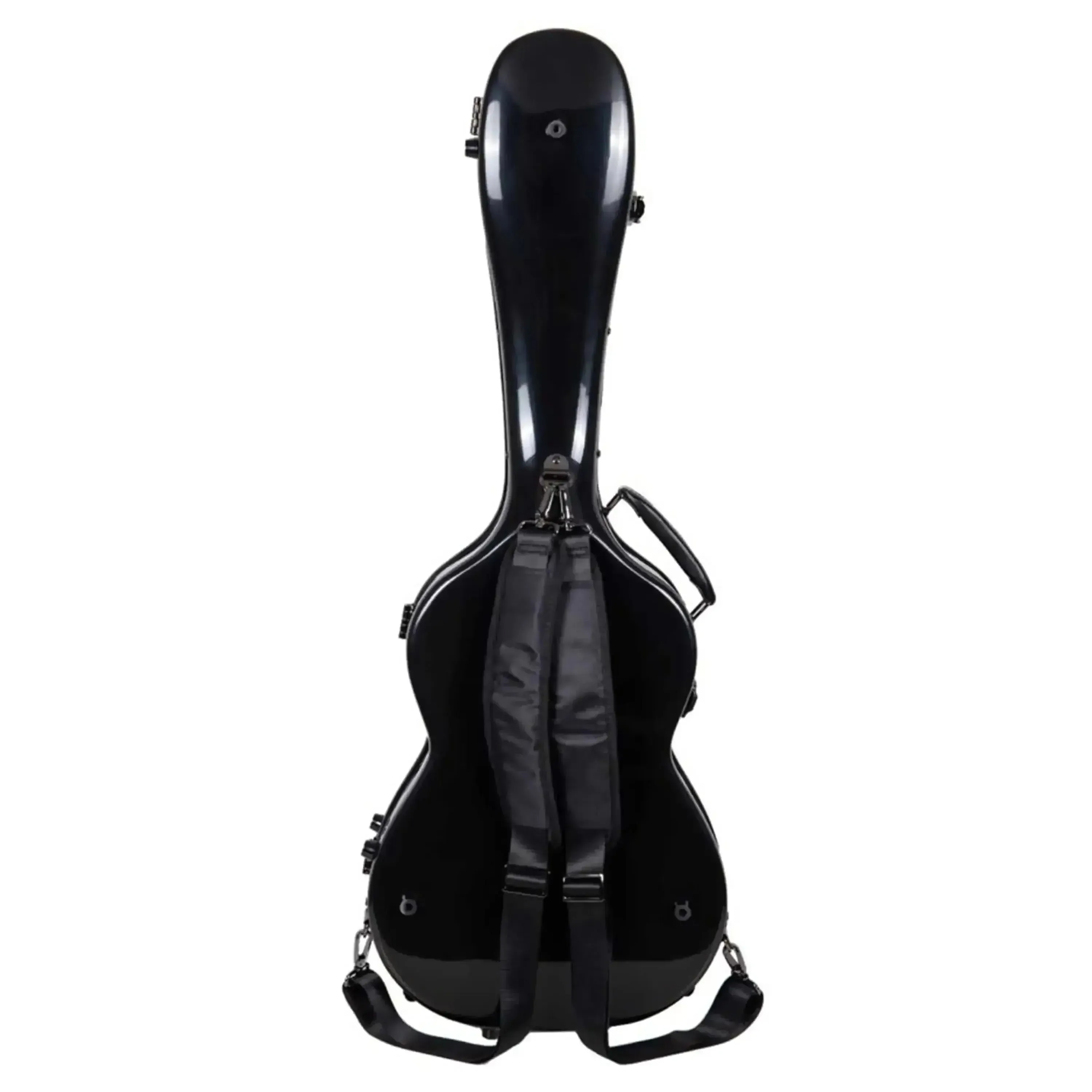 Crossrock CRF2020CTBK Torres Classical Fiberglass 3/4 Guitar Case - Black - Image 2