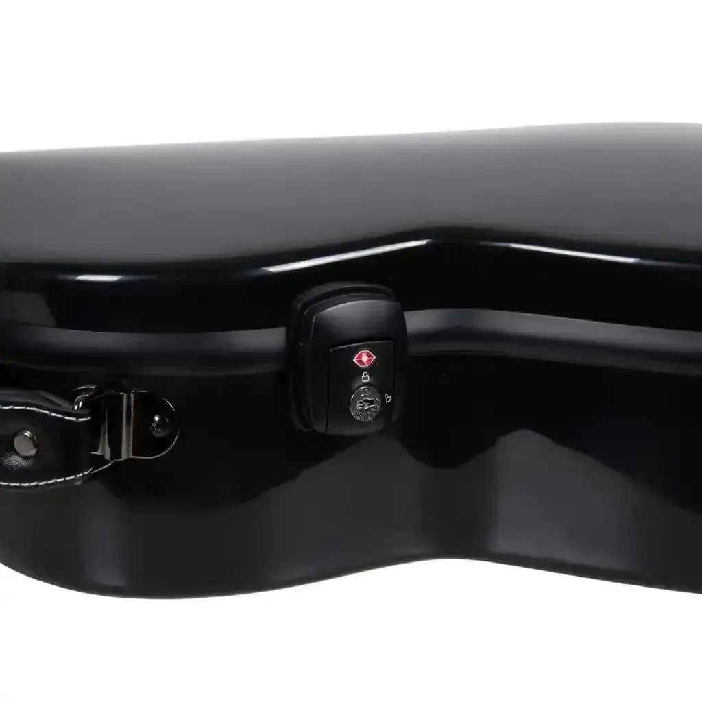 Crossrock CRF2020CTBK Torres Classical Fiberglass 3/4 Guitar Case - Black - Image 5