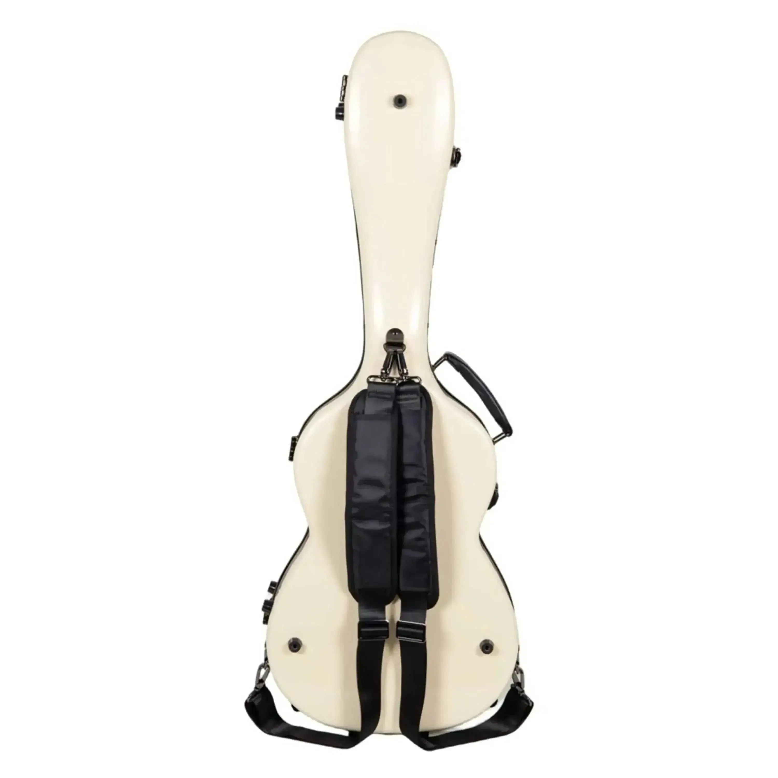 Crossrock CRF2020CTIV Torres Classical Fiberglass 3/4 Guitar Case - Ivory - Image 2