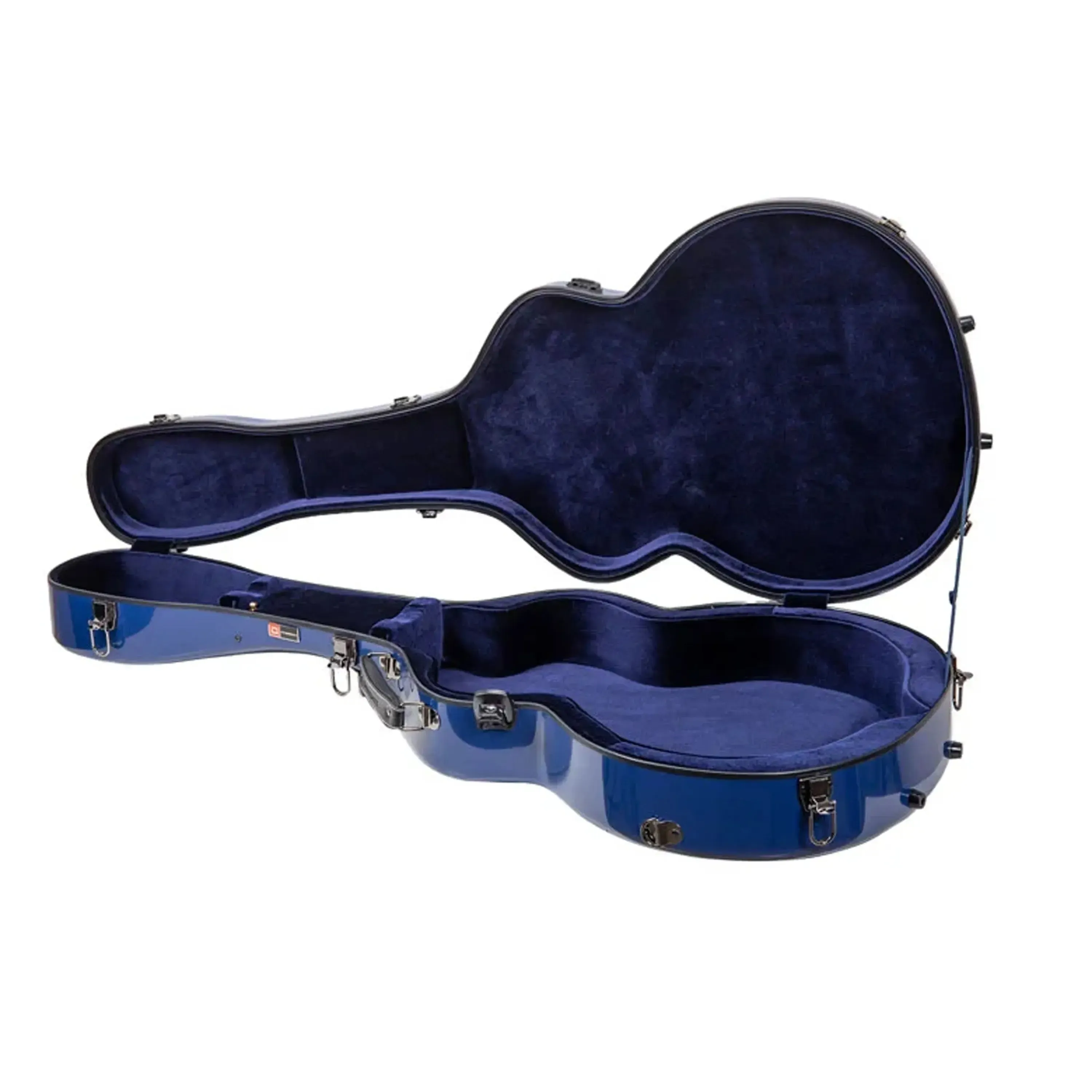 Crossrock CRF2020JA17 Fiberglass L-5 Archtop Guitar Case - Blue - Image 4