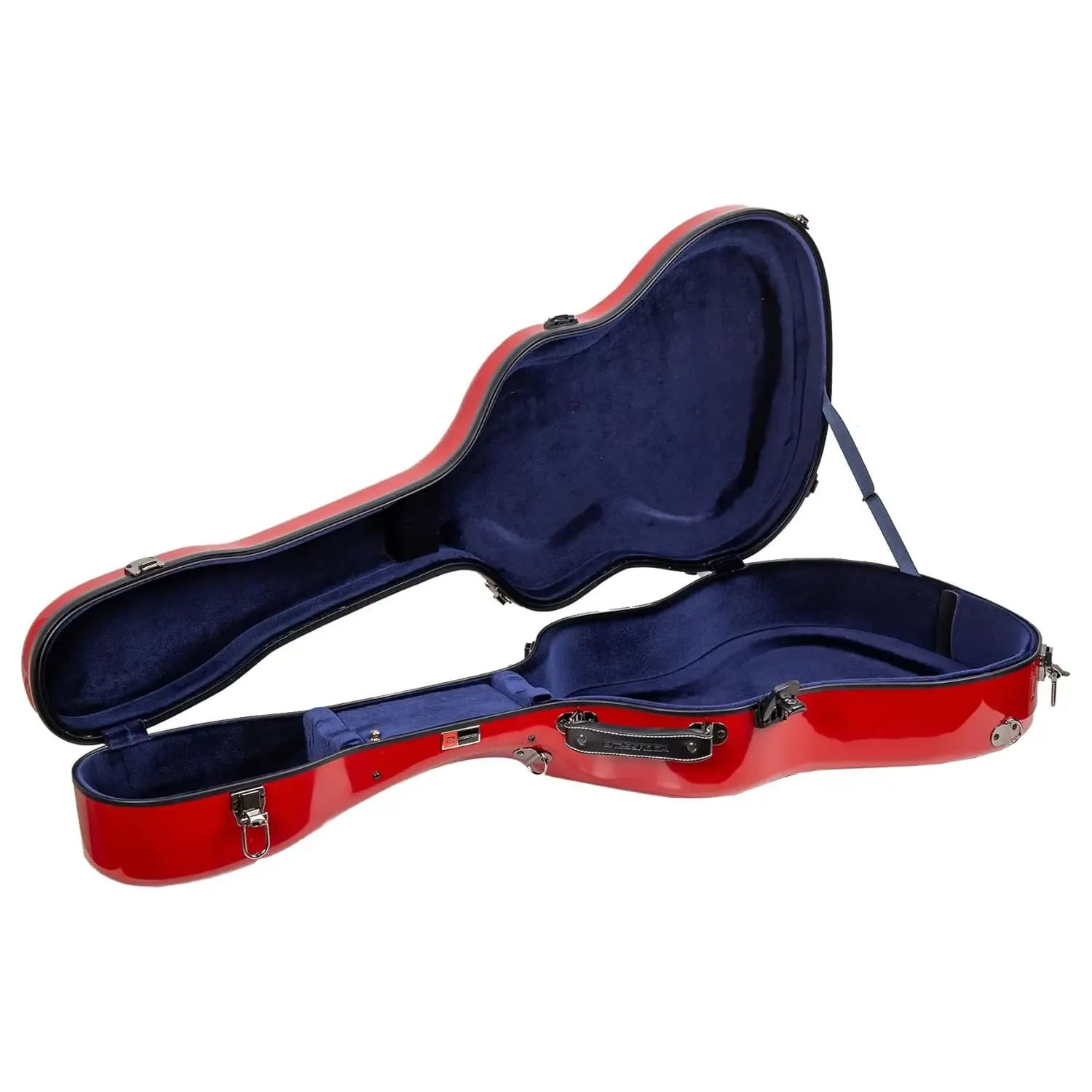 Crossrock CRF2020JA17 Fiberglass L-5 Archtop Guitar Case - Red - Image 2