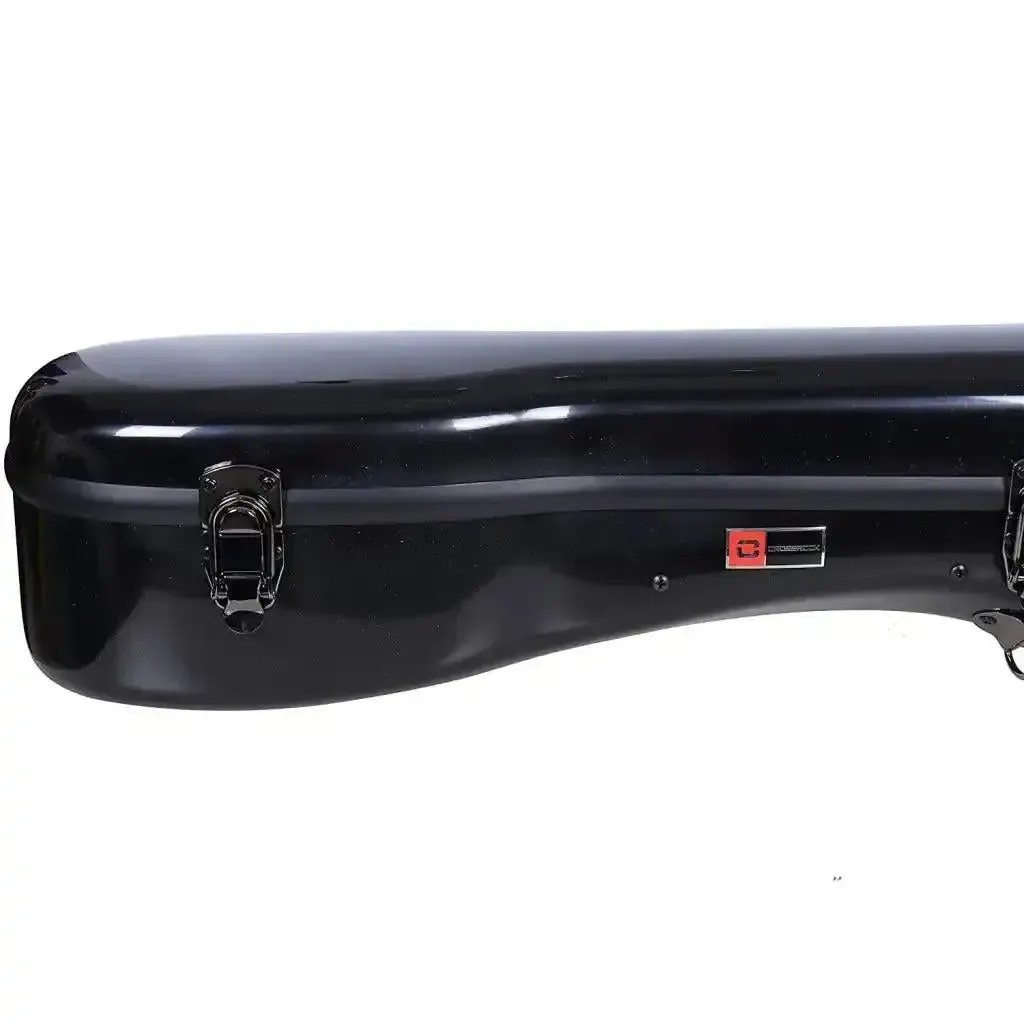 Crossrock CRF2021DBK Acoustic-Dreadnought Fiberglass Guitar Case - Black - Image 3