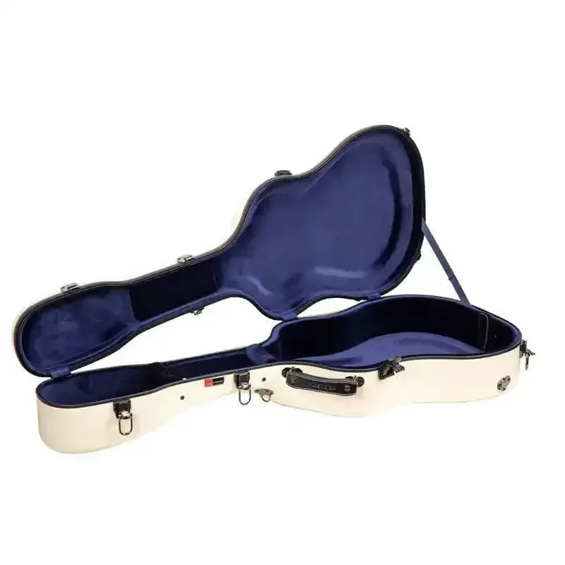 Crossrock CRF2021DIV Acoustic-Dreadnought Fiberglass Guitar Case - Ivory - Image 4