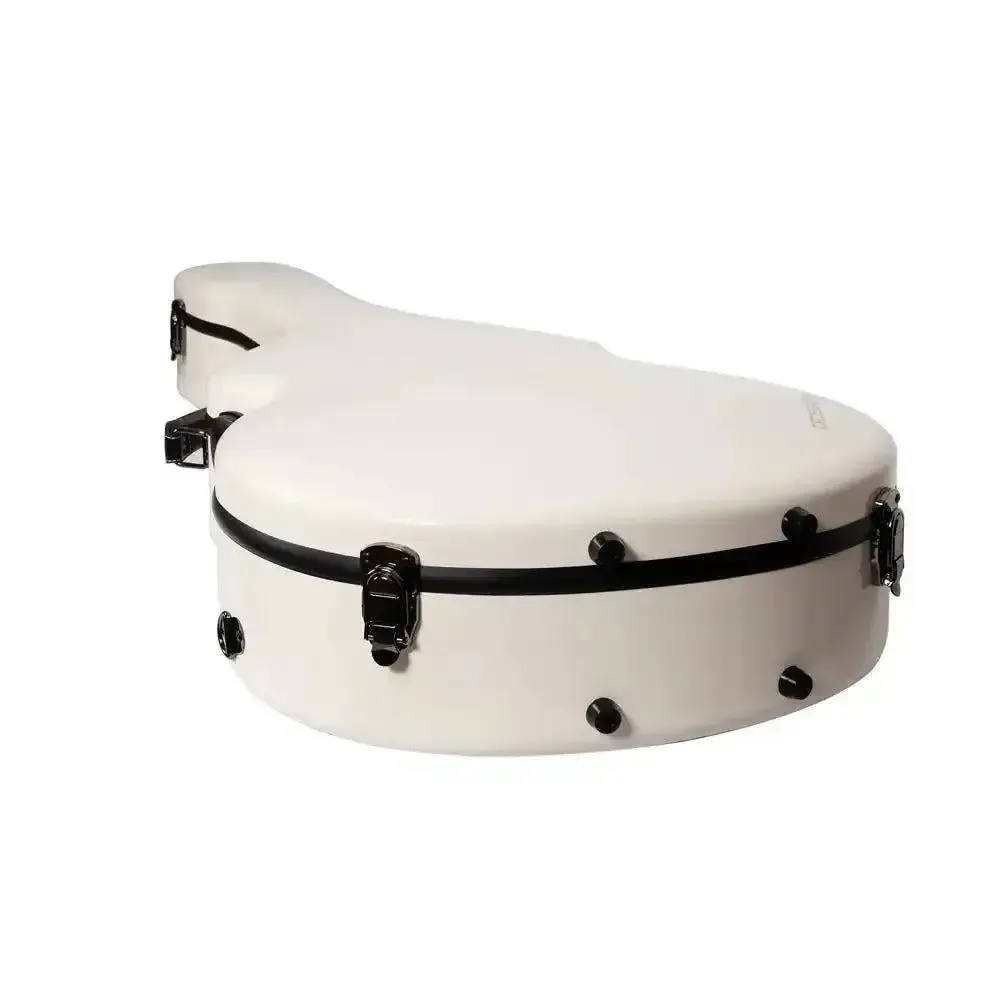 Crossrock CRF2021DMW Acoustic-Dreadnought Fiberglass Guitar Case - Milk White - Image 4