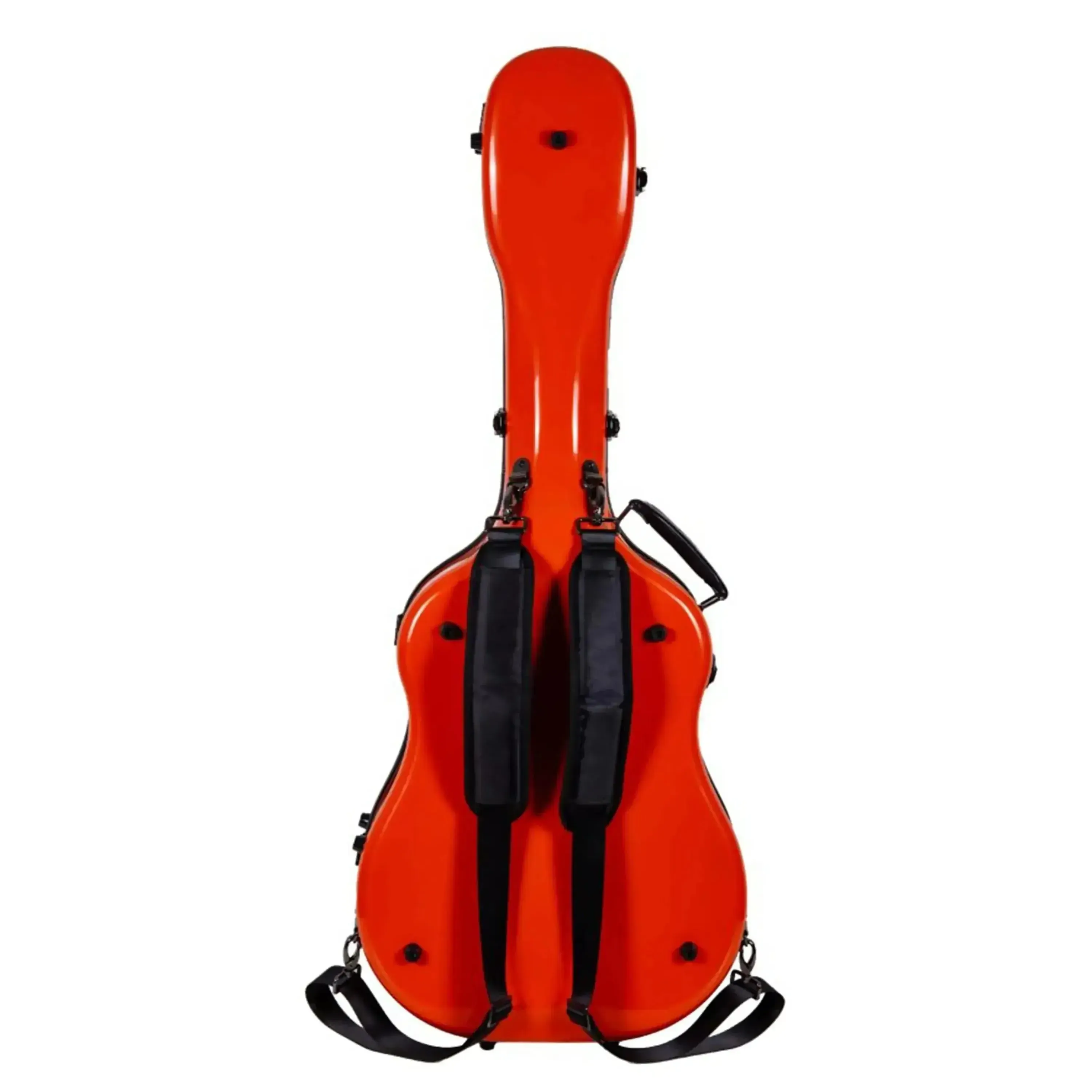 Crossrock CRF2021DOR Acoustic-Dreadnought Fiberglass Guitar Case - Orange - Image 2