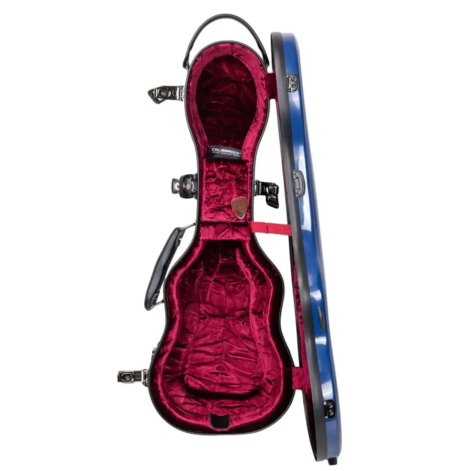 Crossrock CRF2030CU Fiberglass Concert Ukulele Case - Blue - Image 3