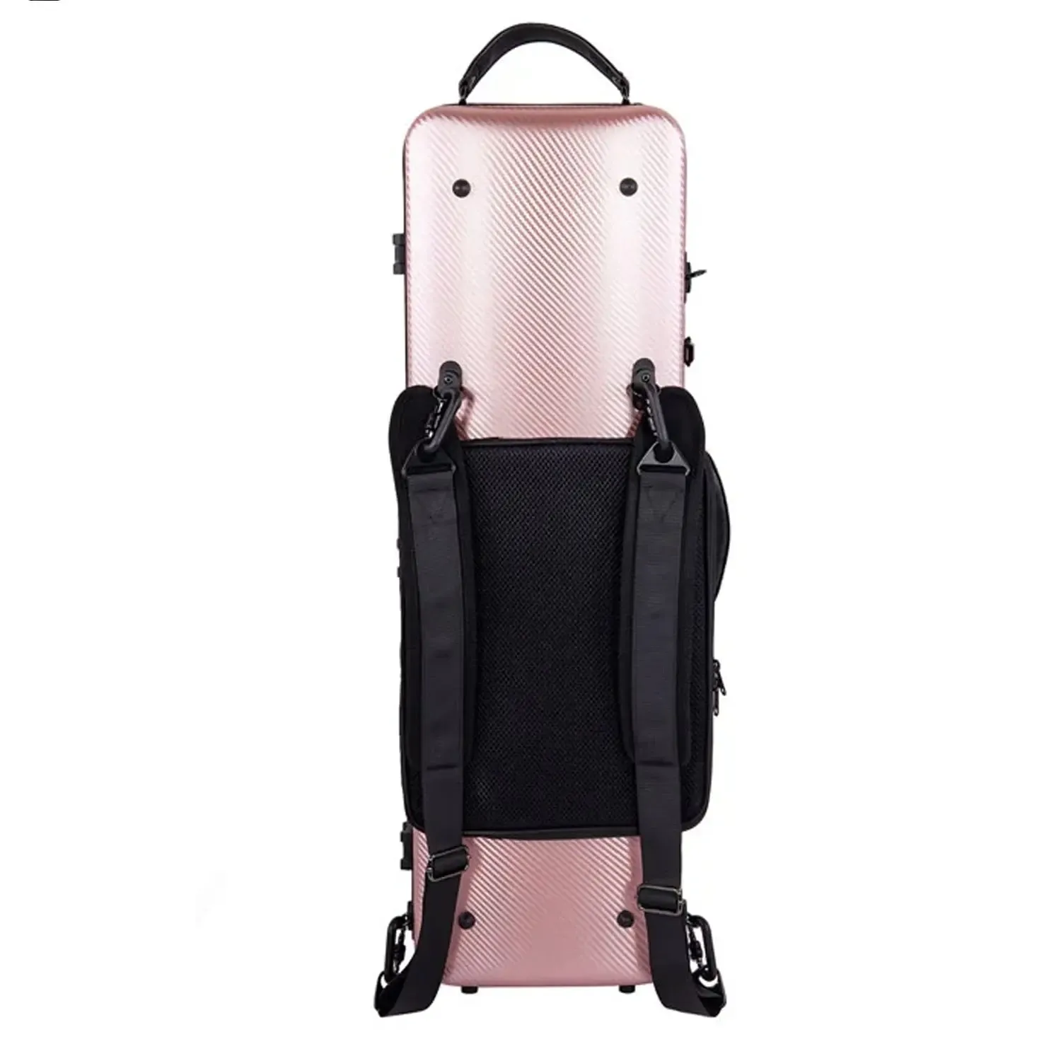 Crossrock CRF4020OV Polycarbonate Oblong Flight 4/4 Violin Case - Rose-Gold - Image 2