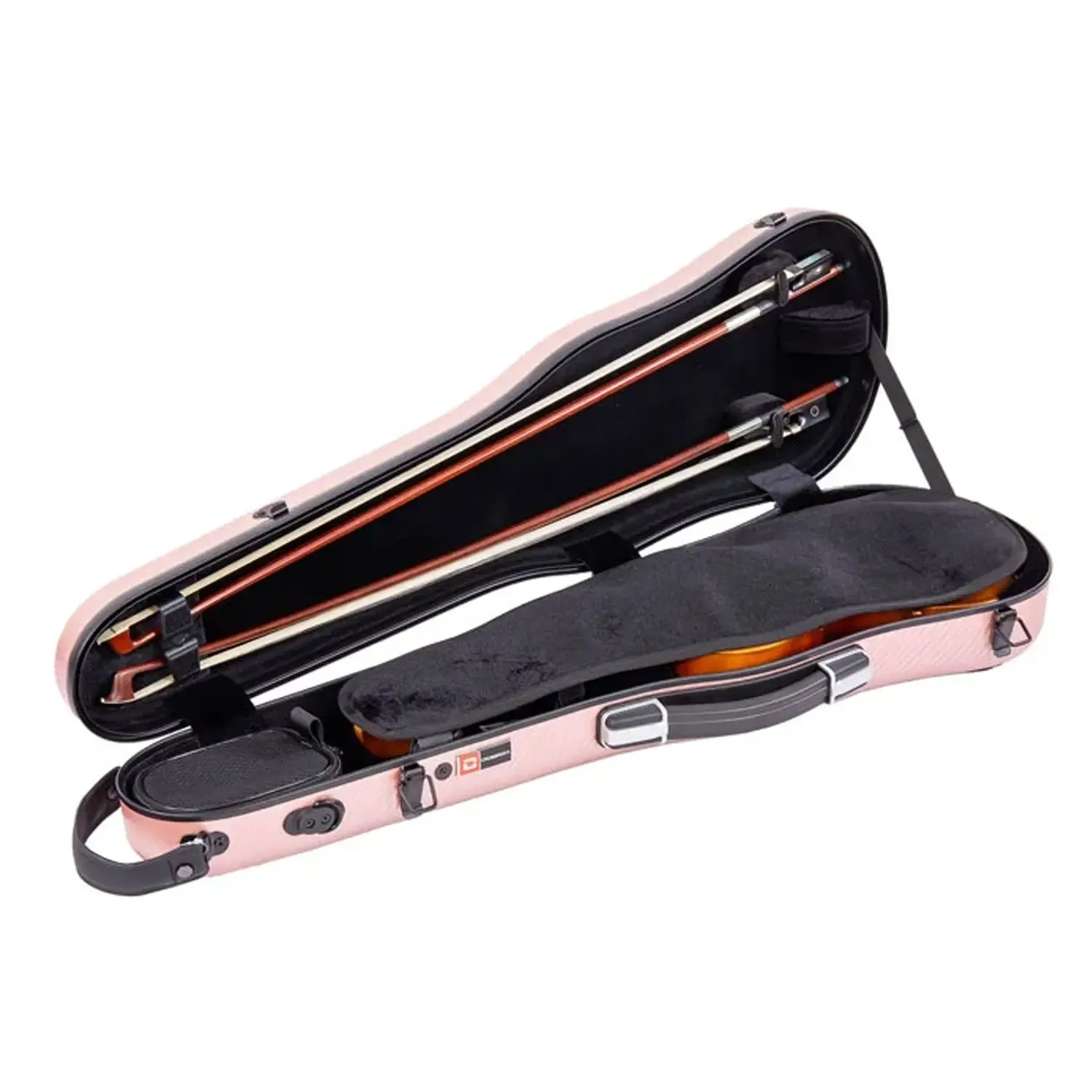 Crossrock CRF4020SV Polycarbonate 4/4 Violin Case - Rose-Gold - Image 3