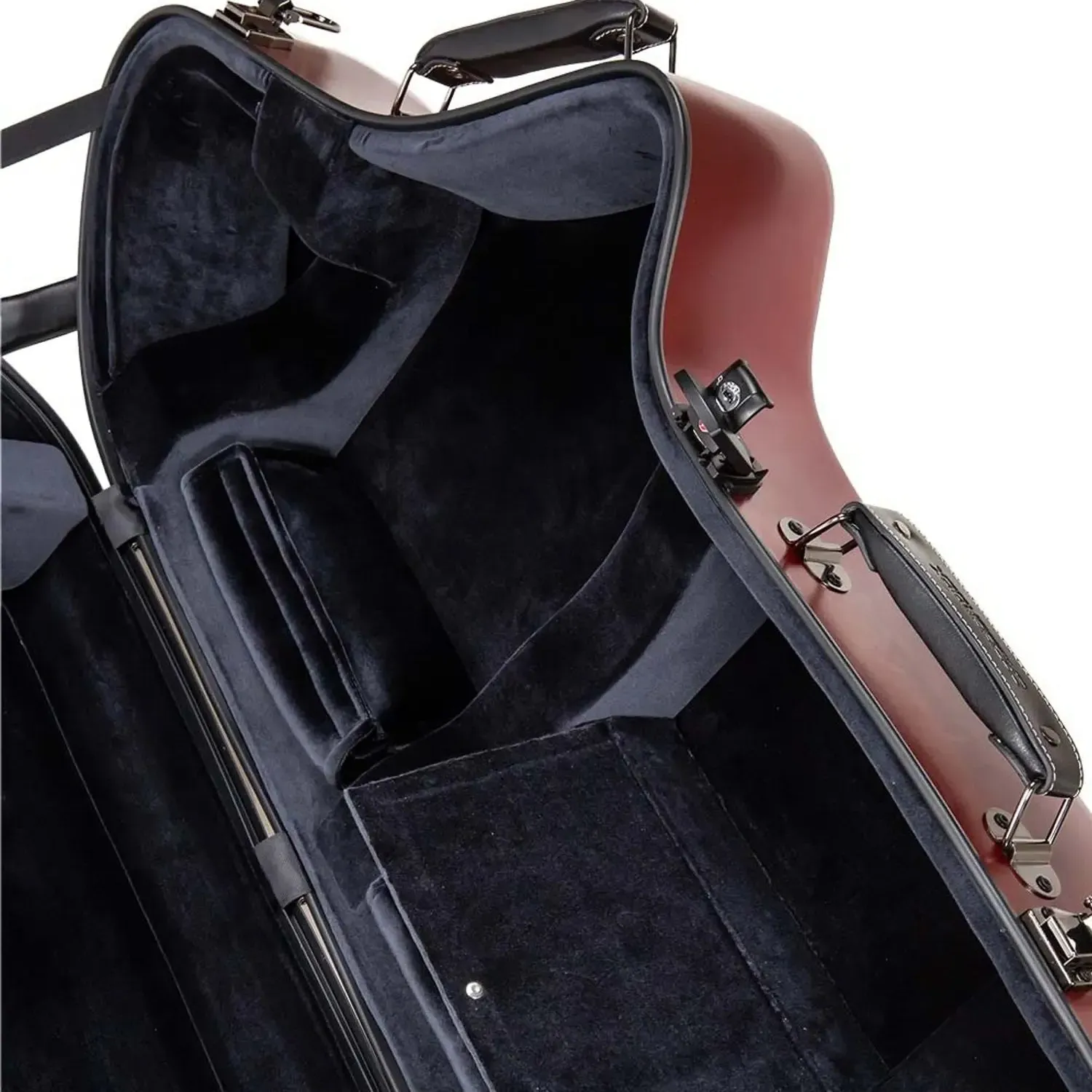 Crossrock CRF4050BS Polycarbon Baritone Saxophone Case - Red - Image 7