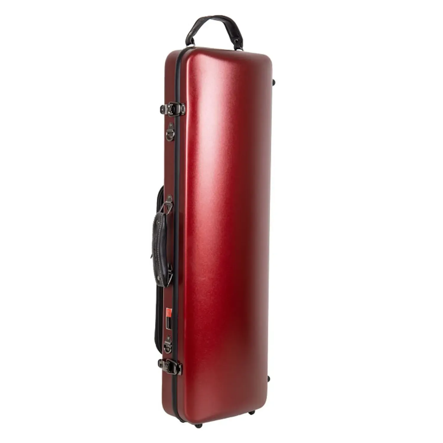 Crossrock CRF4050VF-R Polycarbonate Oblong Flight 4/4 Violin Case - Red