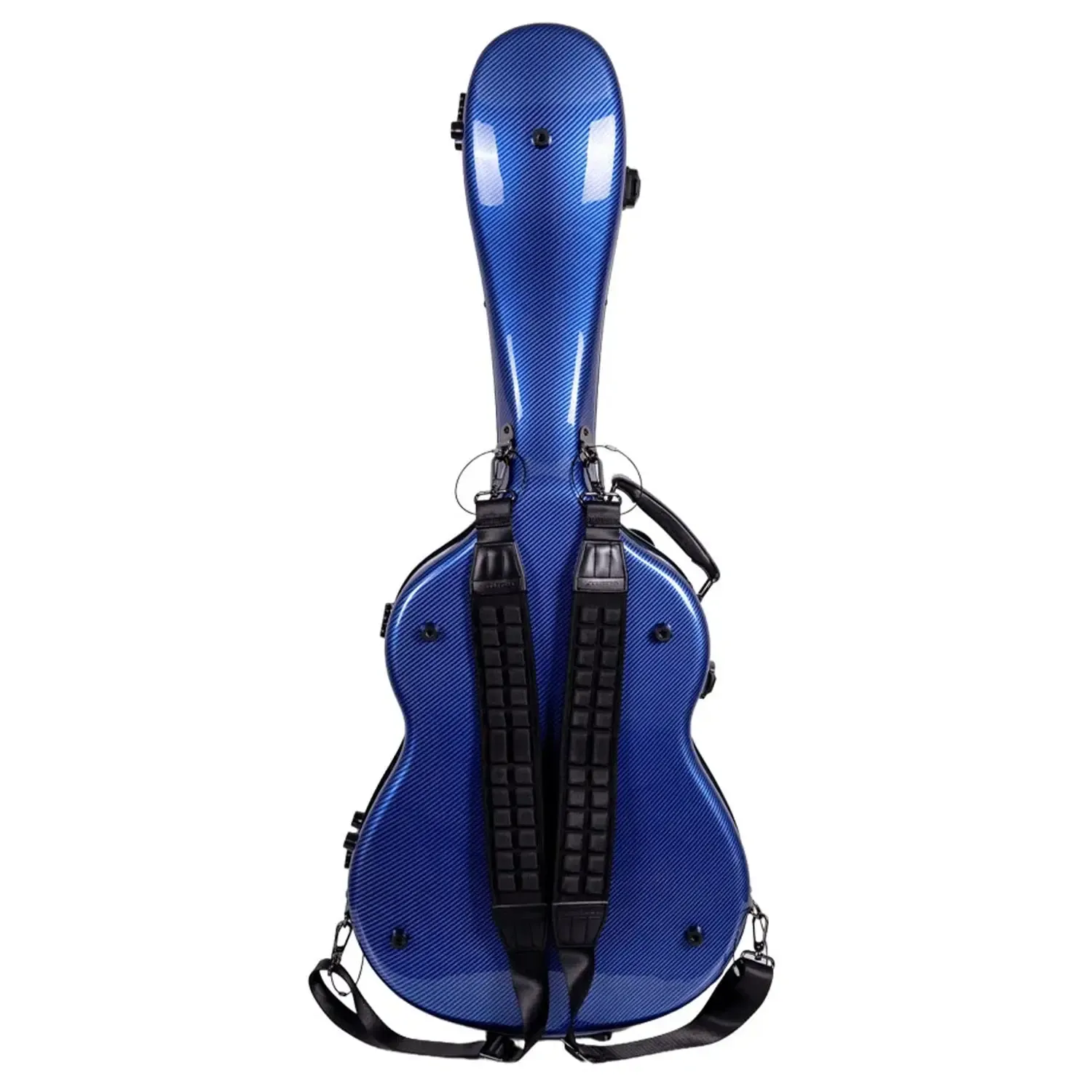 Crossrock CRF5030C Ultra-Light Fiberglass Flamenco Classical Guitar Case - Blue - Image 3