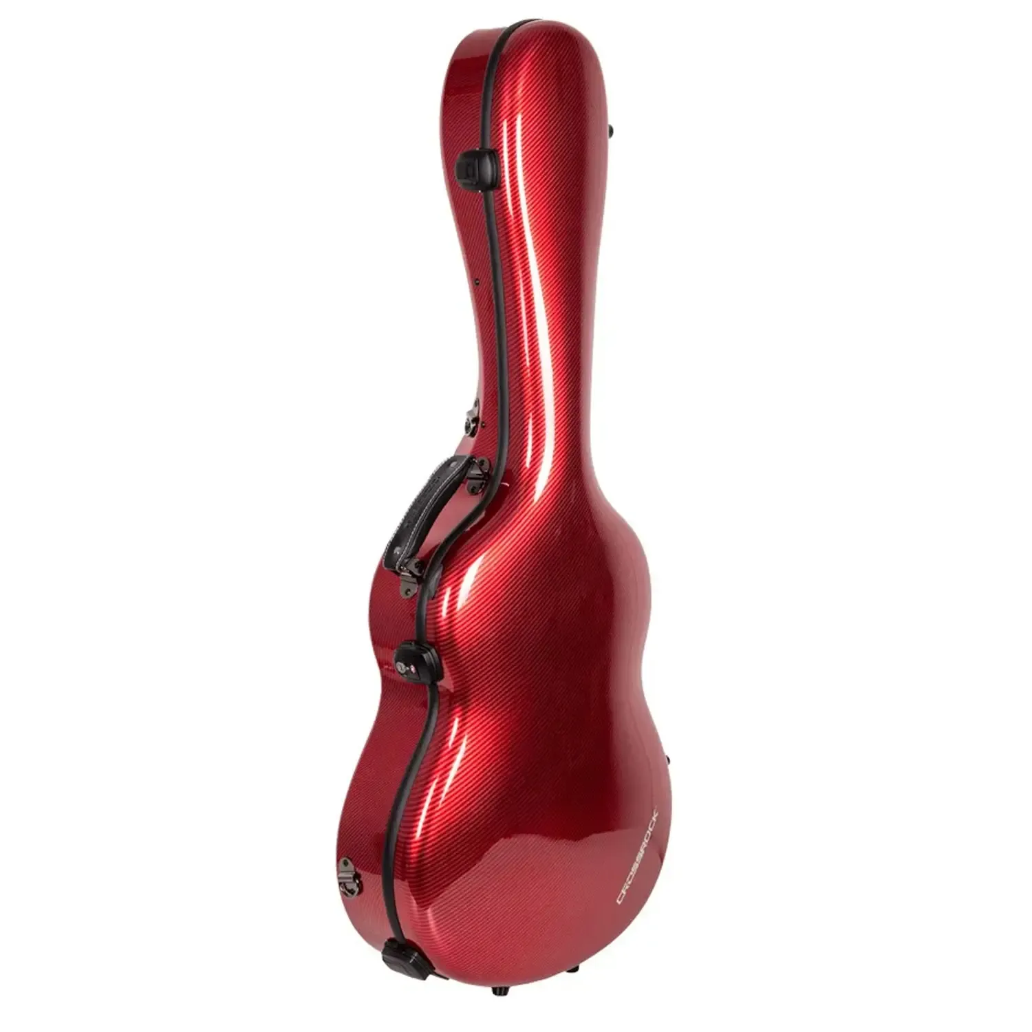 Crossrock CRF5030C Ultra-Light Fiberglass Flamenco Classical Guitar Case - Red