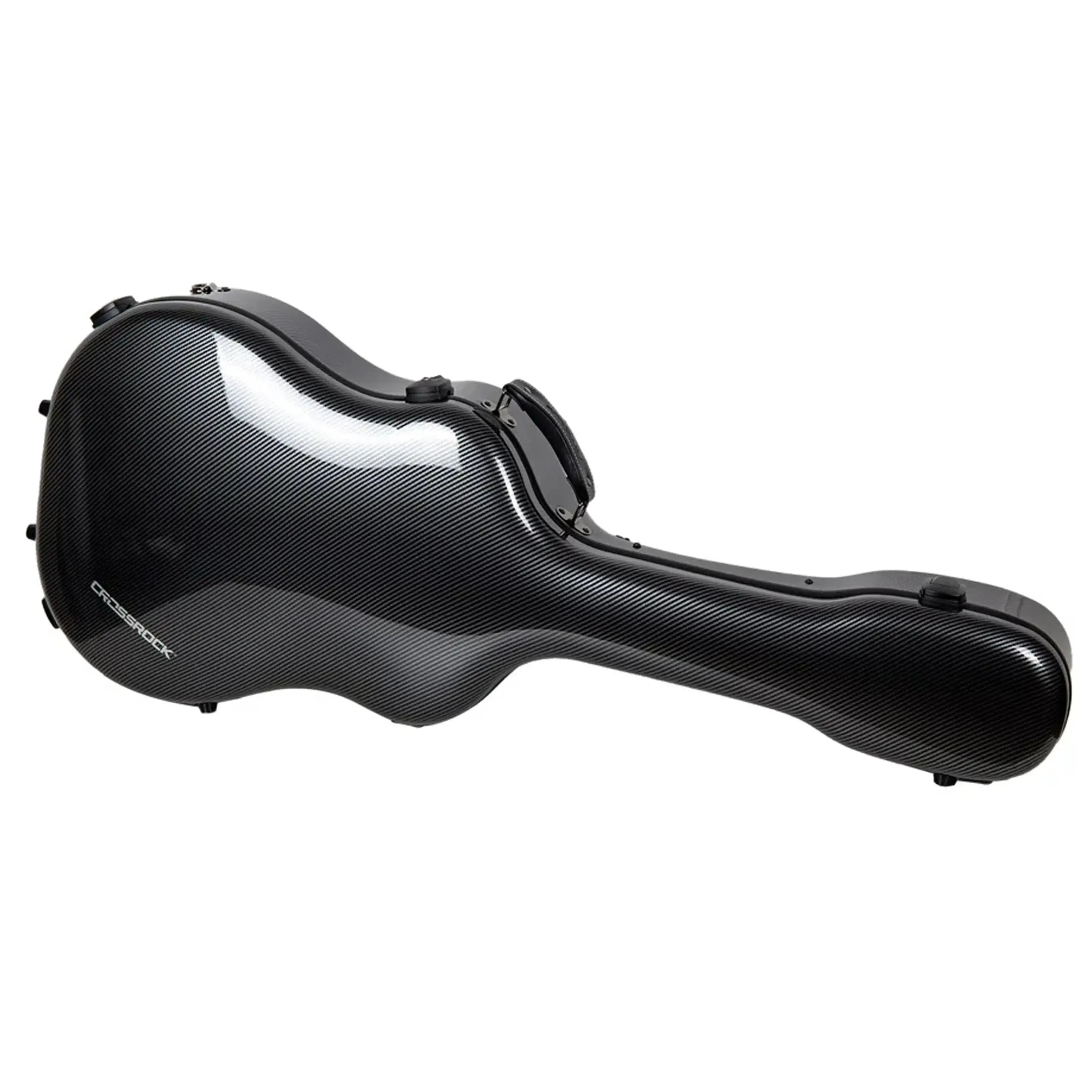 Crossrock CRF5030D Ultra-Light Fiberglass Dreadnought Guitar Case - Black