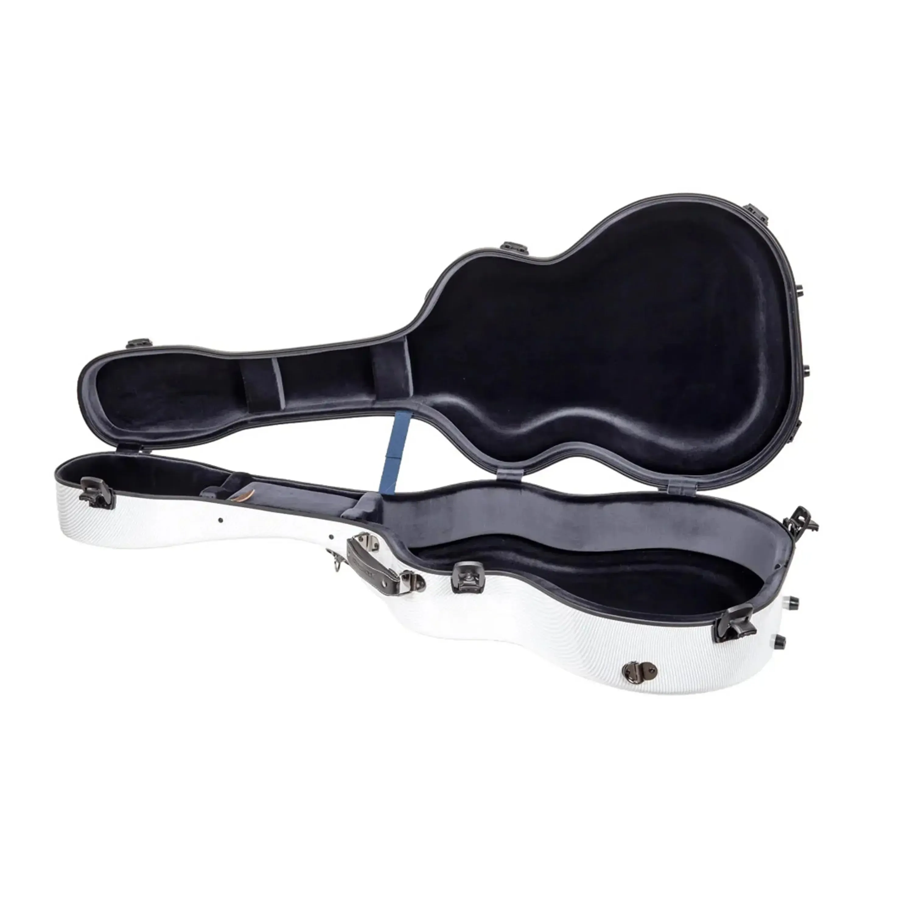Crossrock CRF5030D Ultra-Light Fiberglass Dreadnought Guitar Case - White - Image 3