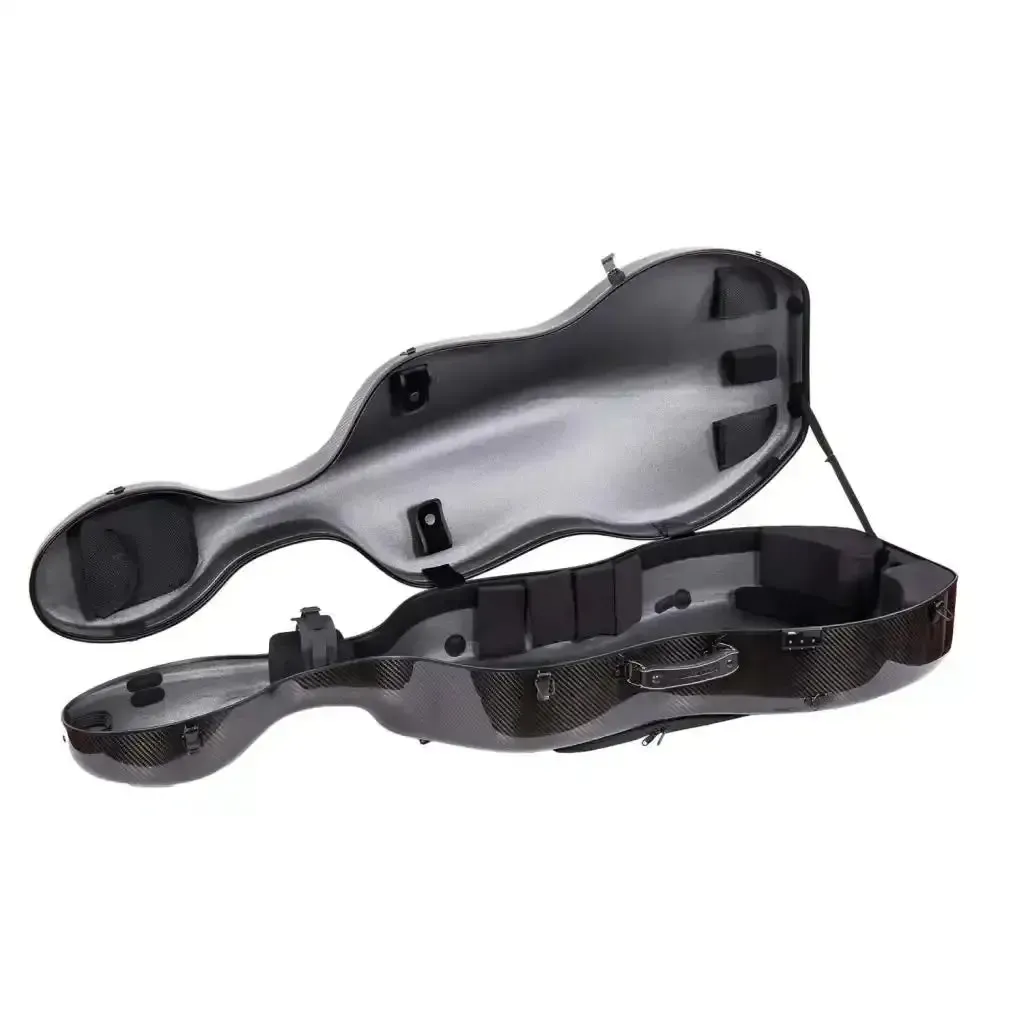 Crossrock CRF6000CEFBK Air Carbon 4/4 Cello Case - Black - Image 3