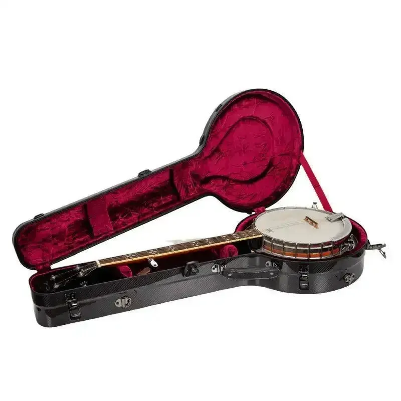 Crossrock CRF6030MBJBK Air Carbon Masterstone Resonator Banjo Case - Black - Image 5