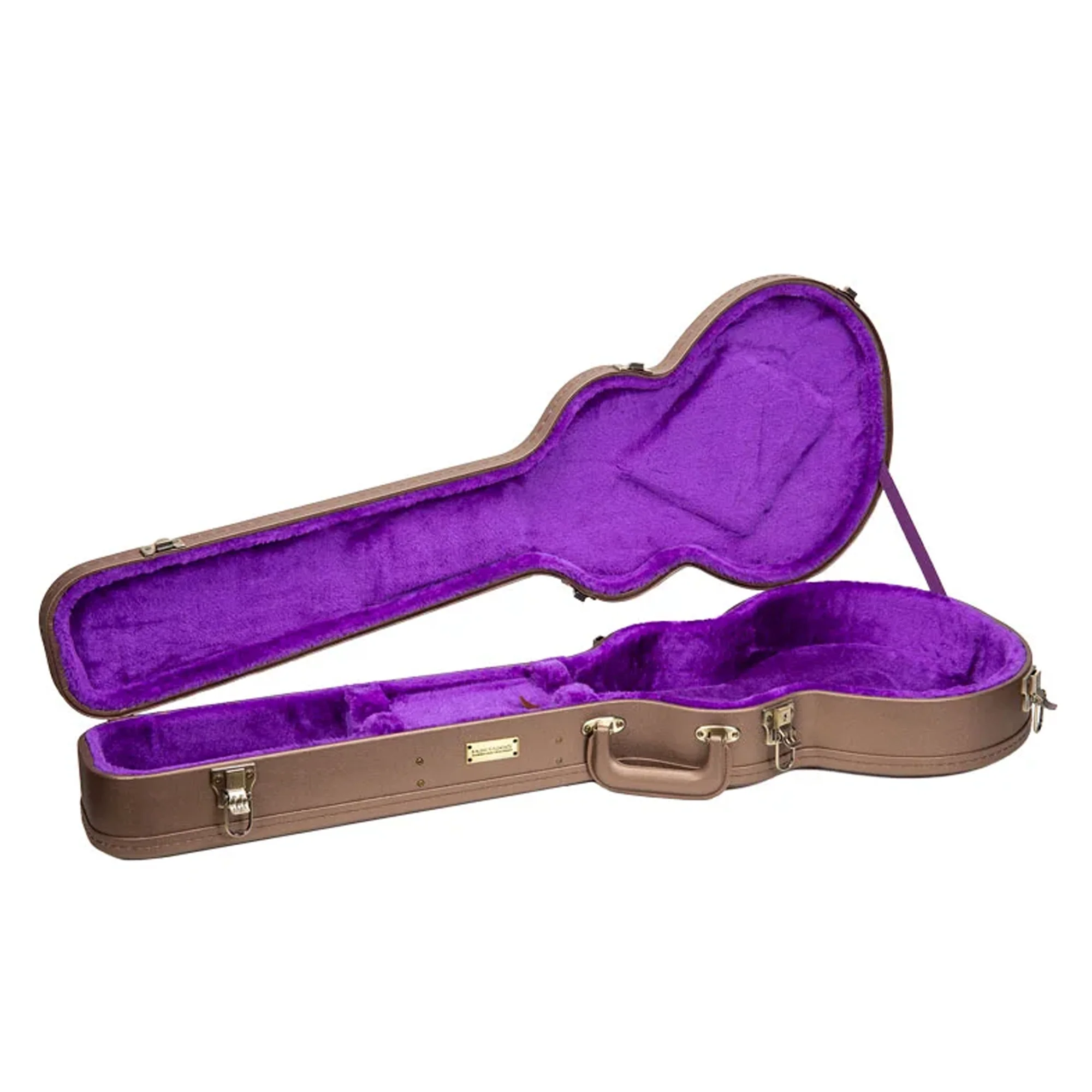 Crossrock CRW520L Les Paul Style Electric Guitar Case - Chocolate-Brown - Image 3