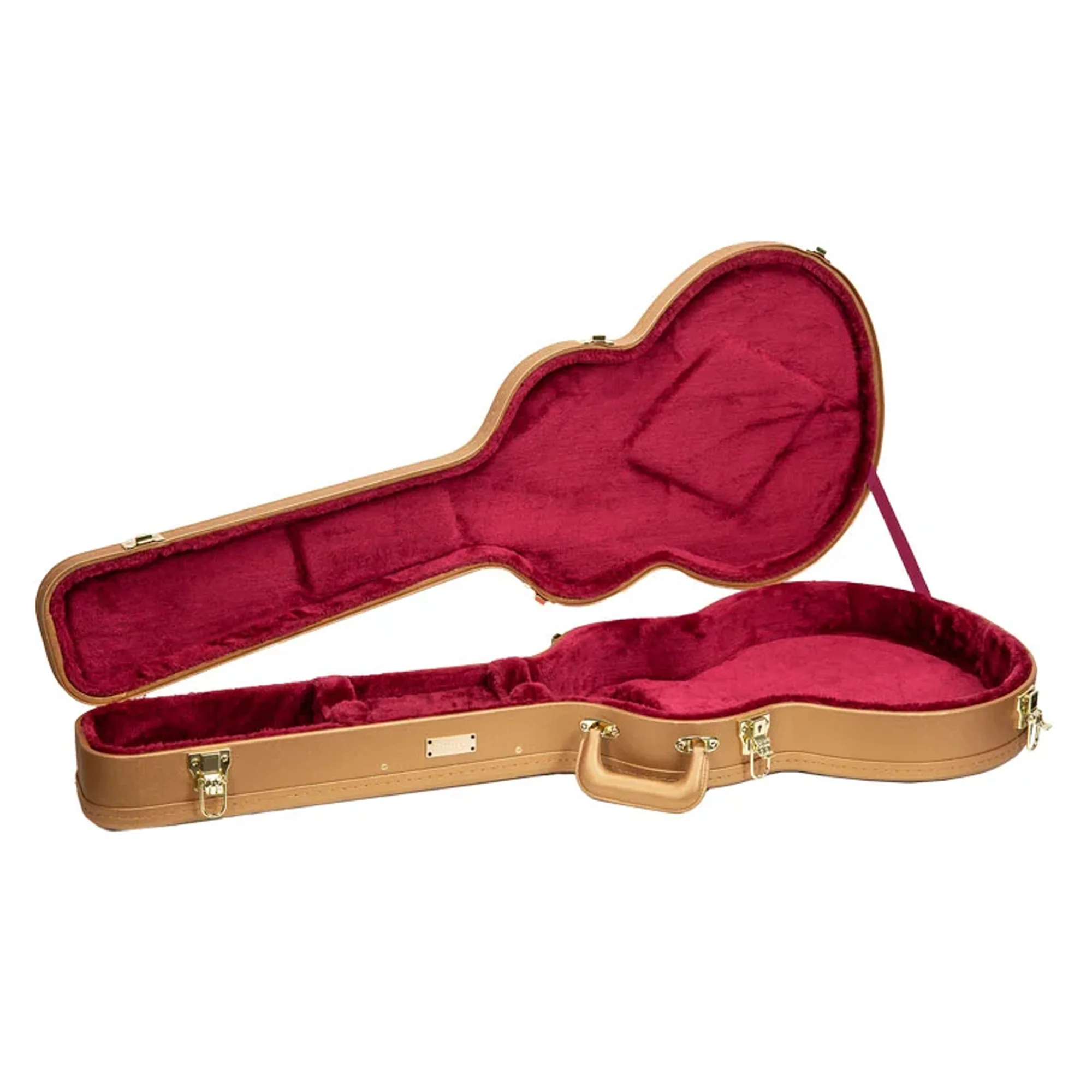 Crossrock CRW520SA 335 Semi-Hollow Style Electric Guitar Case - Luxury-Gold - Image 3