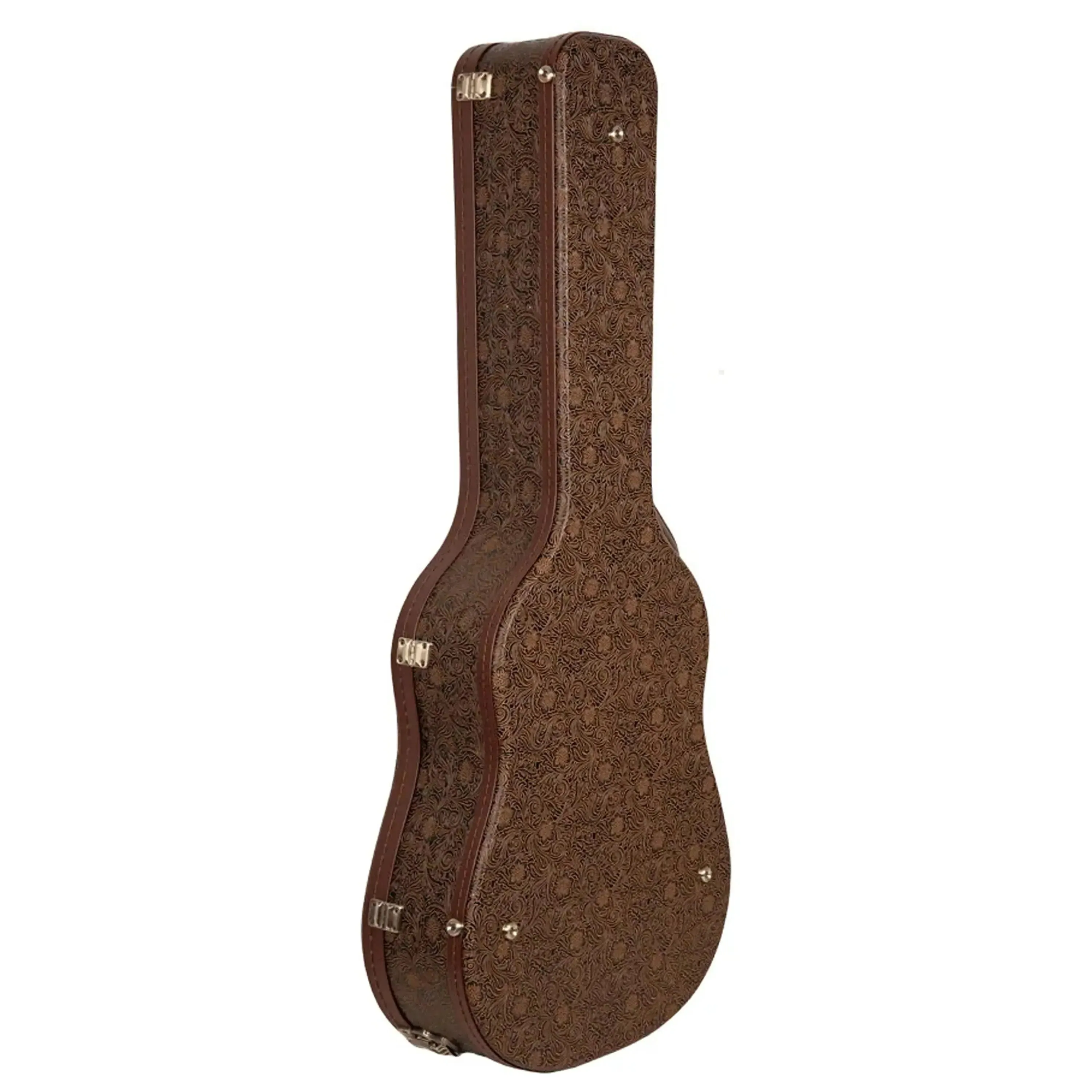 Crossrock CRW530D28 Wood Vintage Flora Dreadnought Guitar Case - Image 2