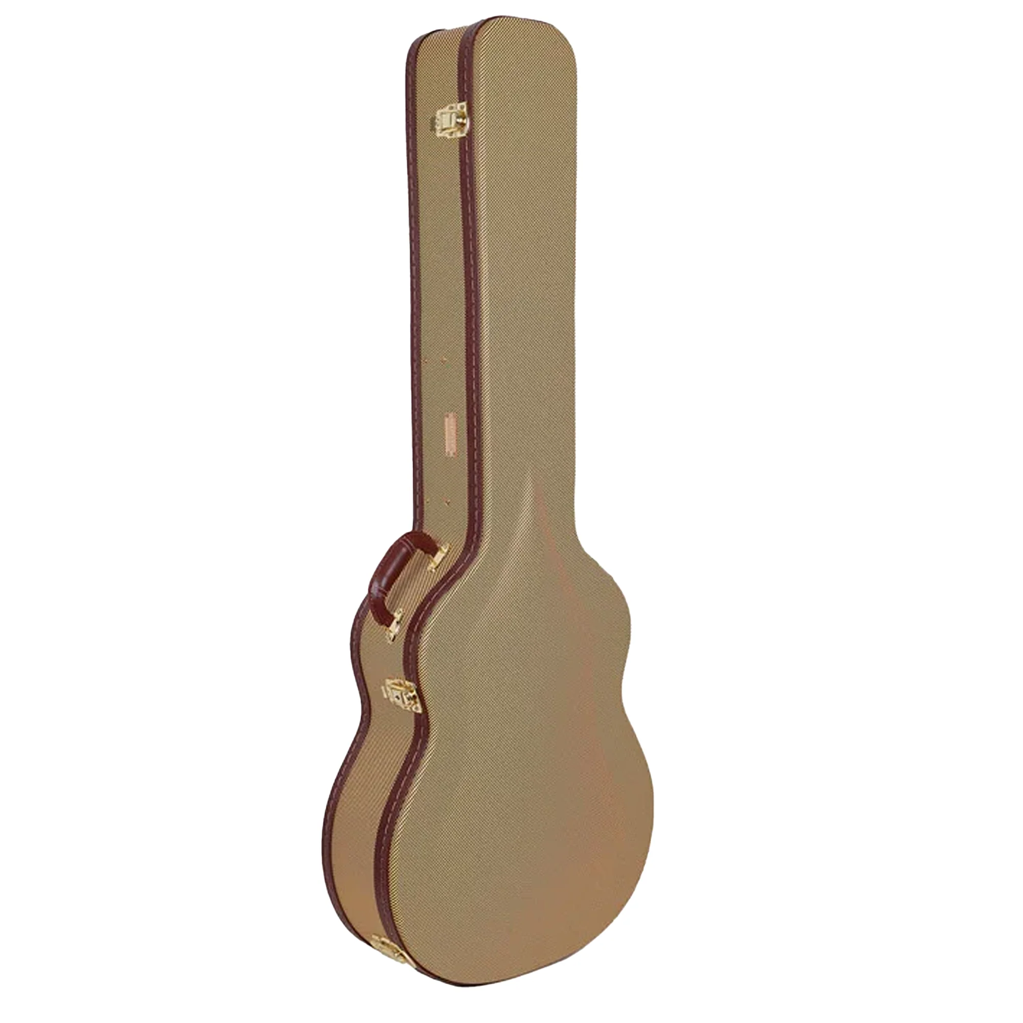 Crossrock CRW620AB Archtop Wood Acoustic Bass Guitar Case - Tweed