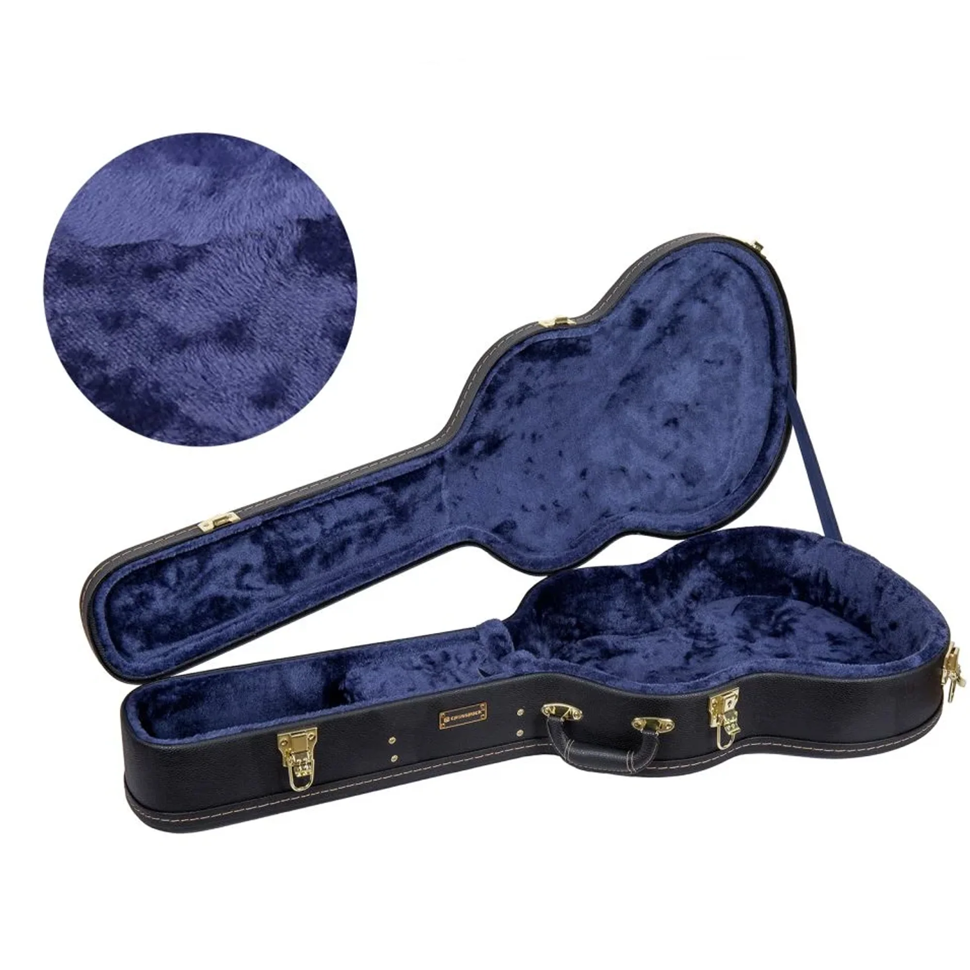 Crossrock CRW620C Wooden Classical Guitar Case - Black - Image 2